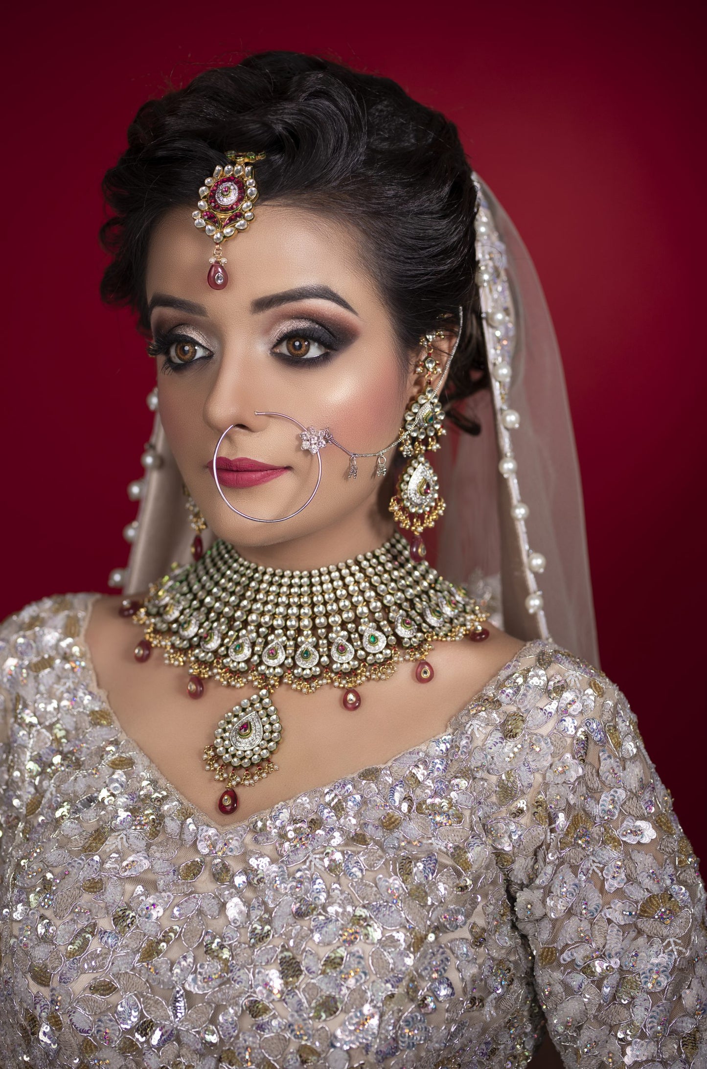 Ivory Lehnga Choli With Sequins And Pearl Embroidery