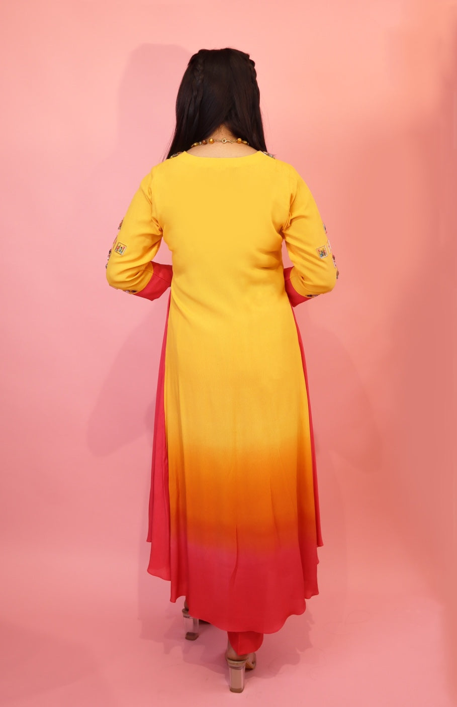 Ombré Flared Kurta Set
