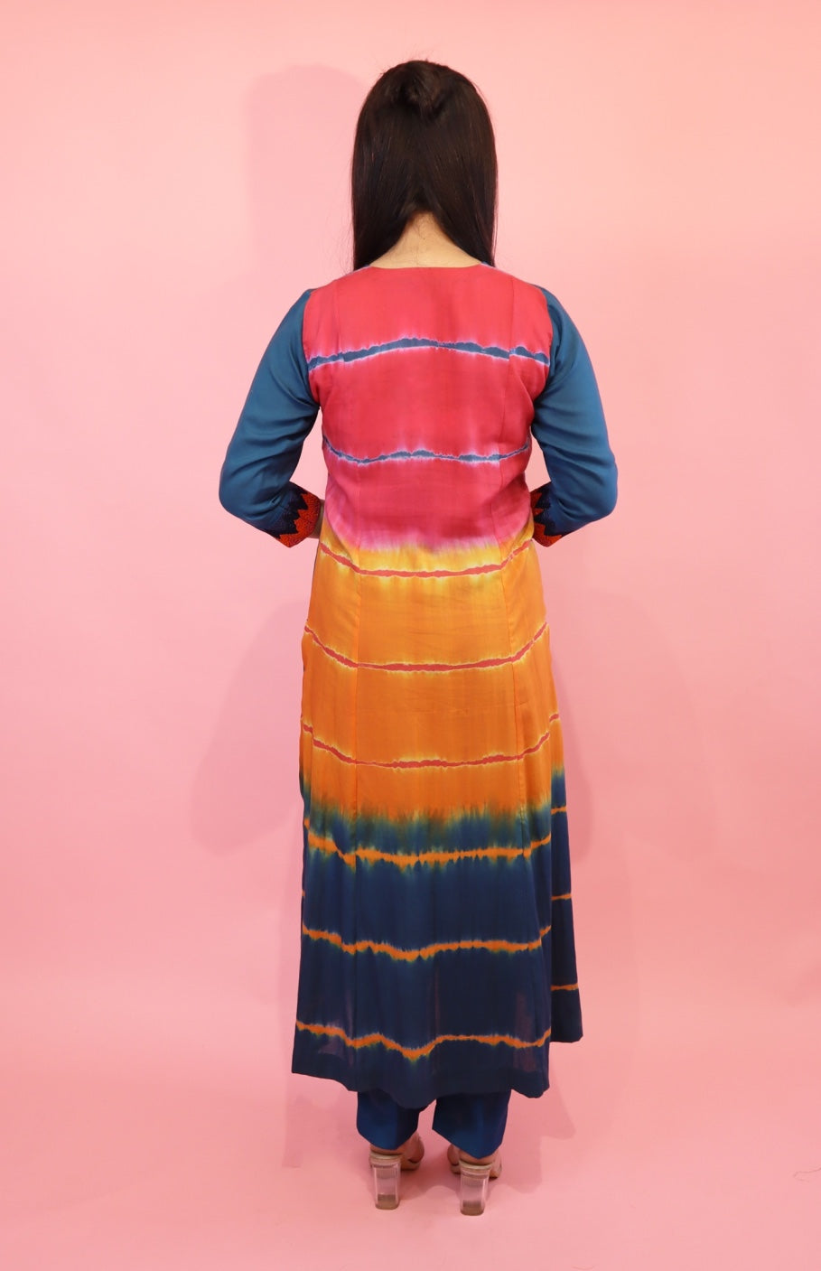 Mul Mul Kurta Set - INDIGO