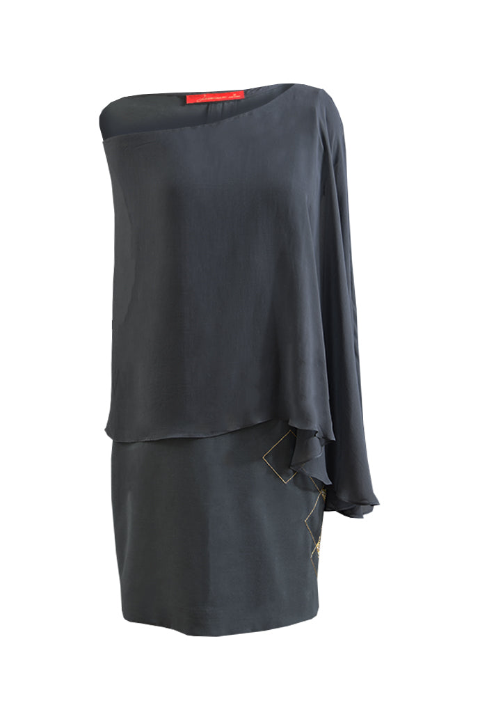 Grey Off – Shoulder Tunic