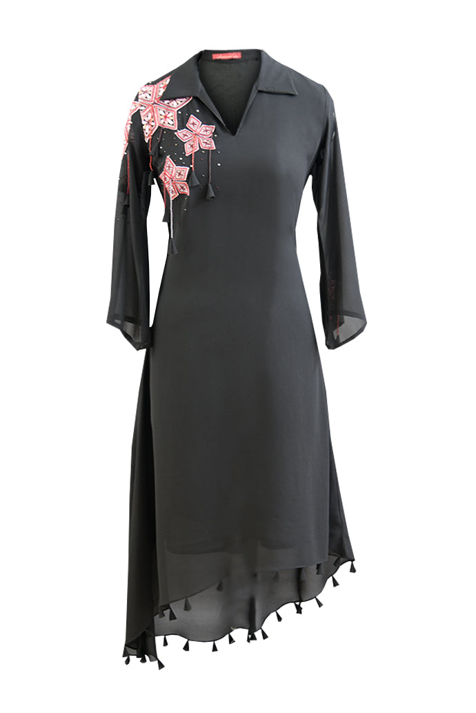 Asymmetric Georgette Kurta