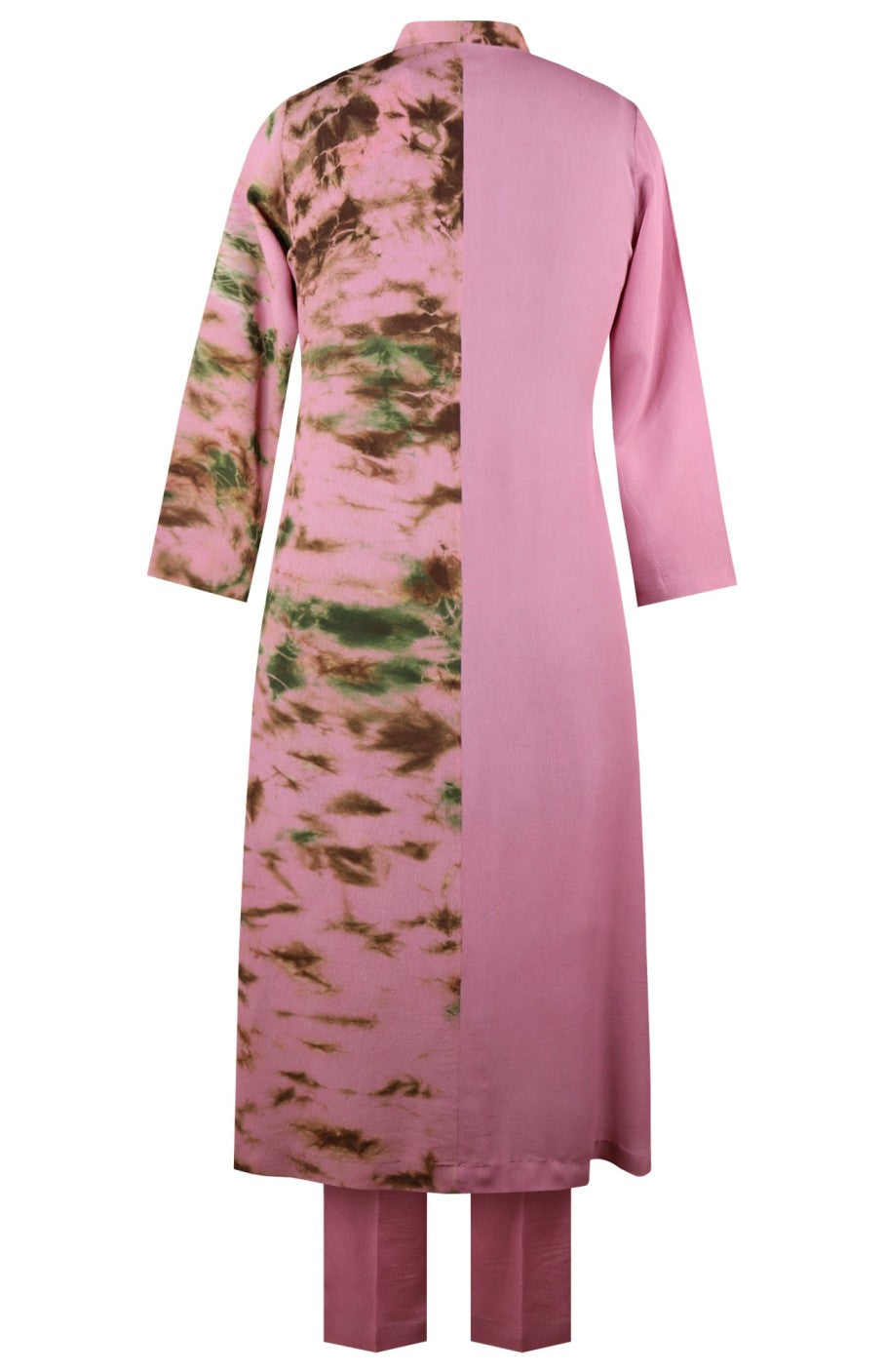 3D Embroidery T&D Kurta Set - PINK