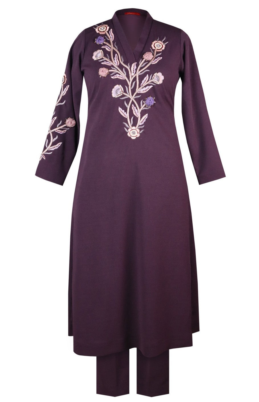 3D Embroidery A-Line Kurta Set