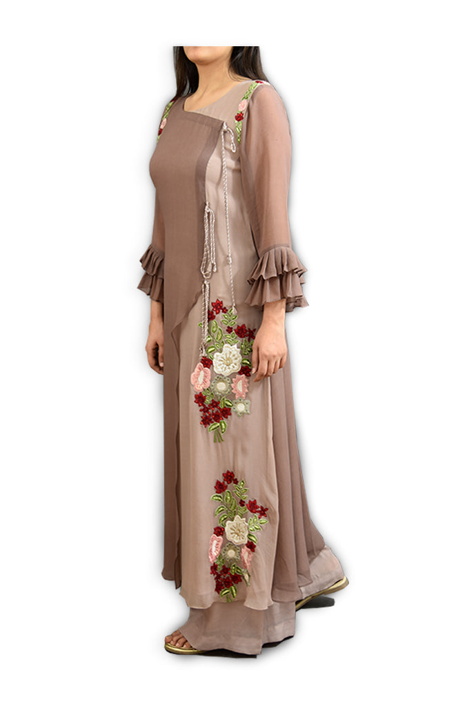 Dual Tone Angrakha Kurta