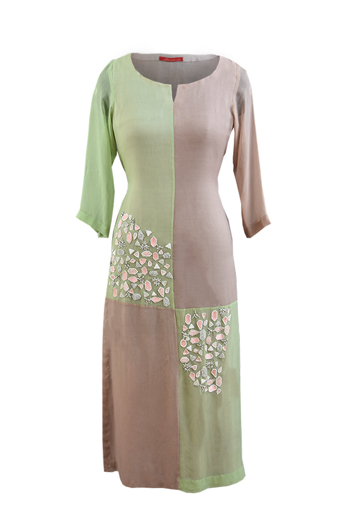Colour Block Kurta