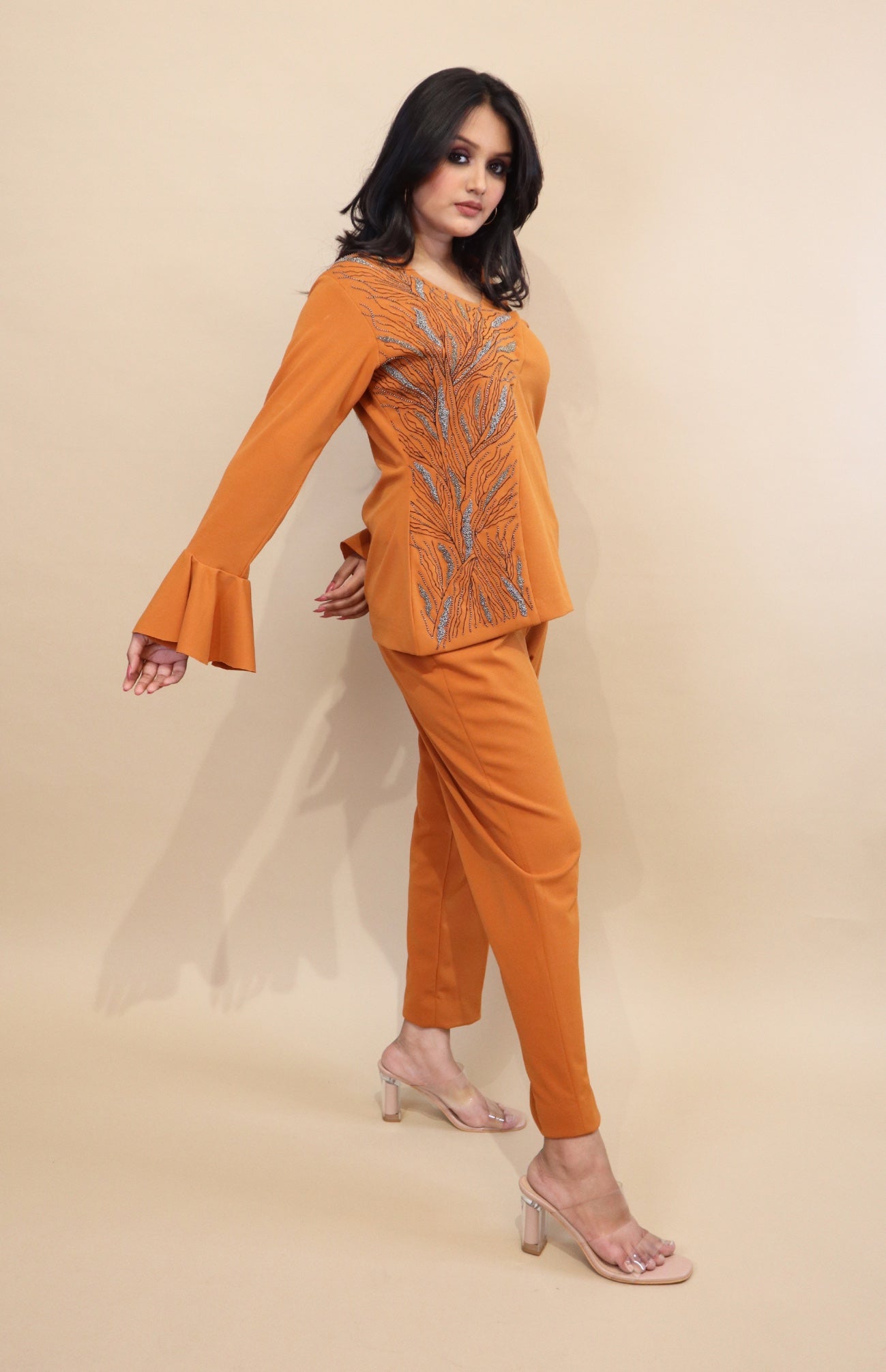 Mustard Woolen Co-ord Set