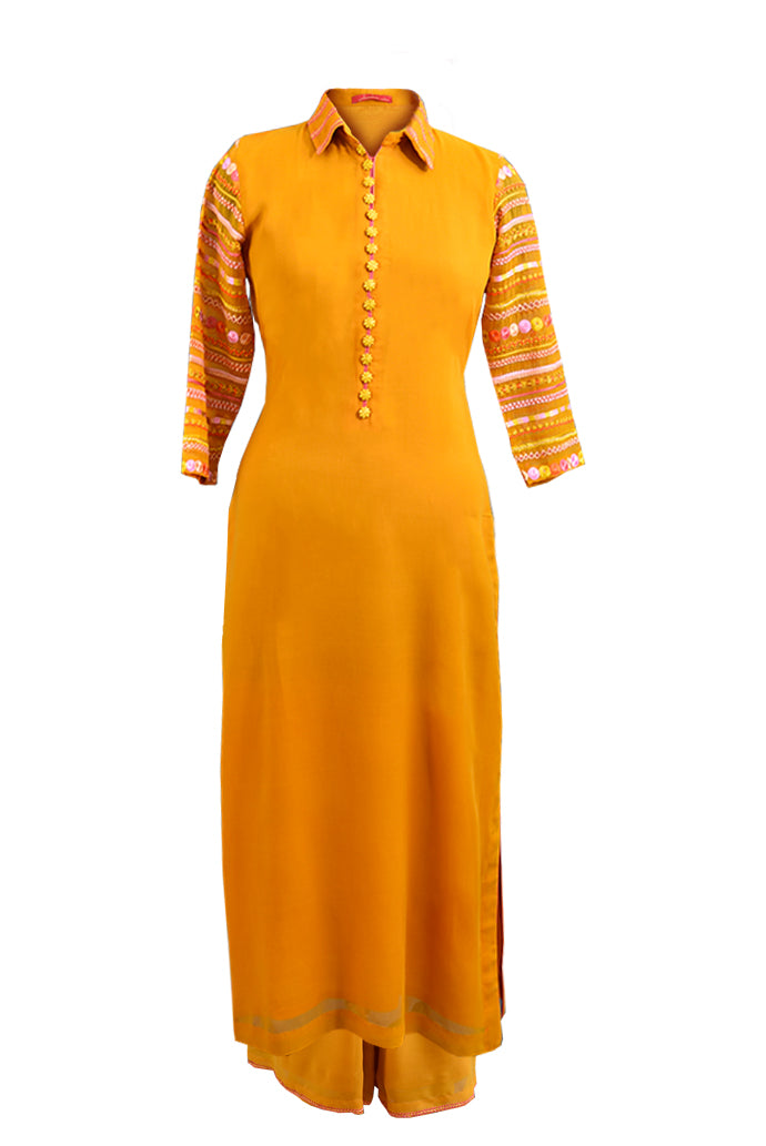 Georgette Kurta with Palazzo