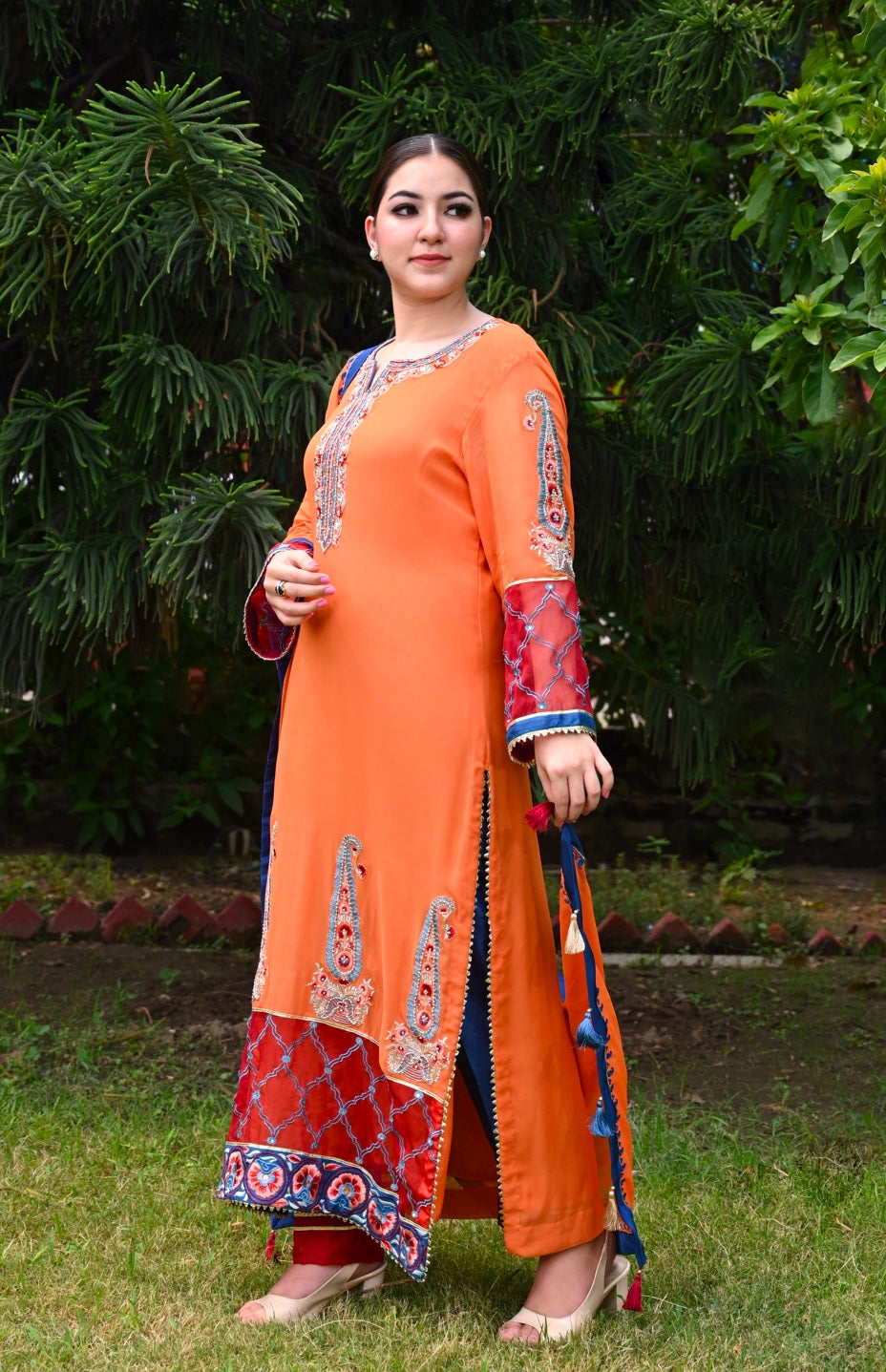 Paisley Motifs Georgette Suit