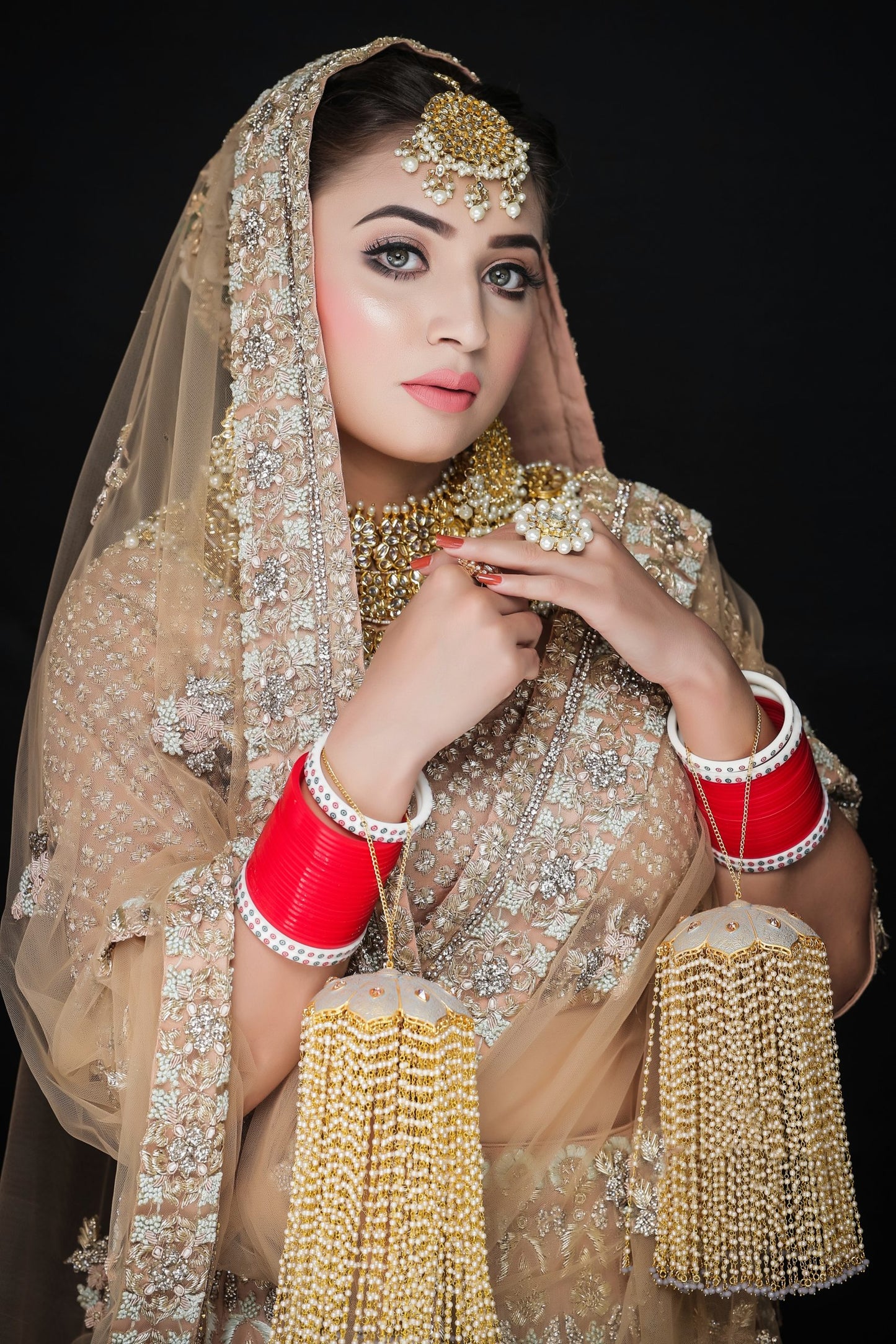 Golden Lehnga Choli With Zardozi Embroidery