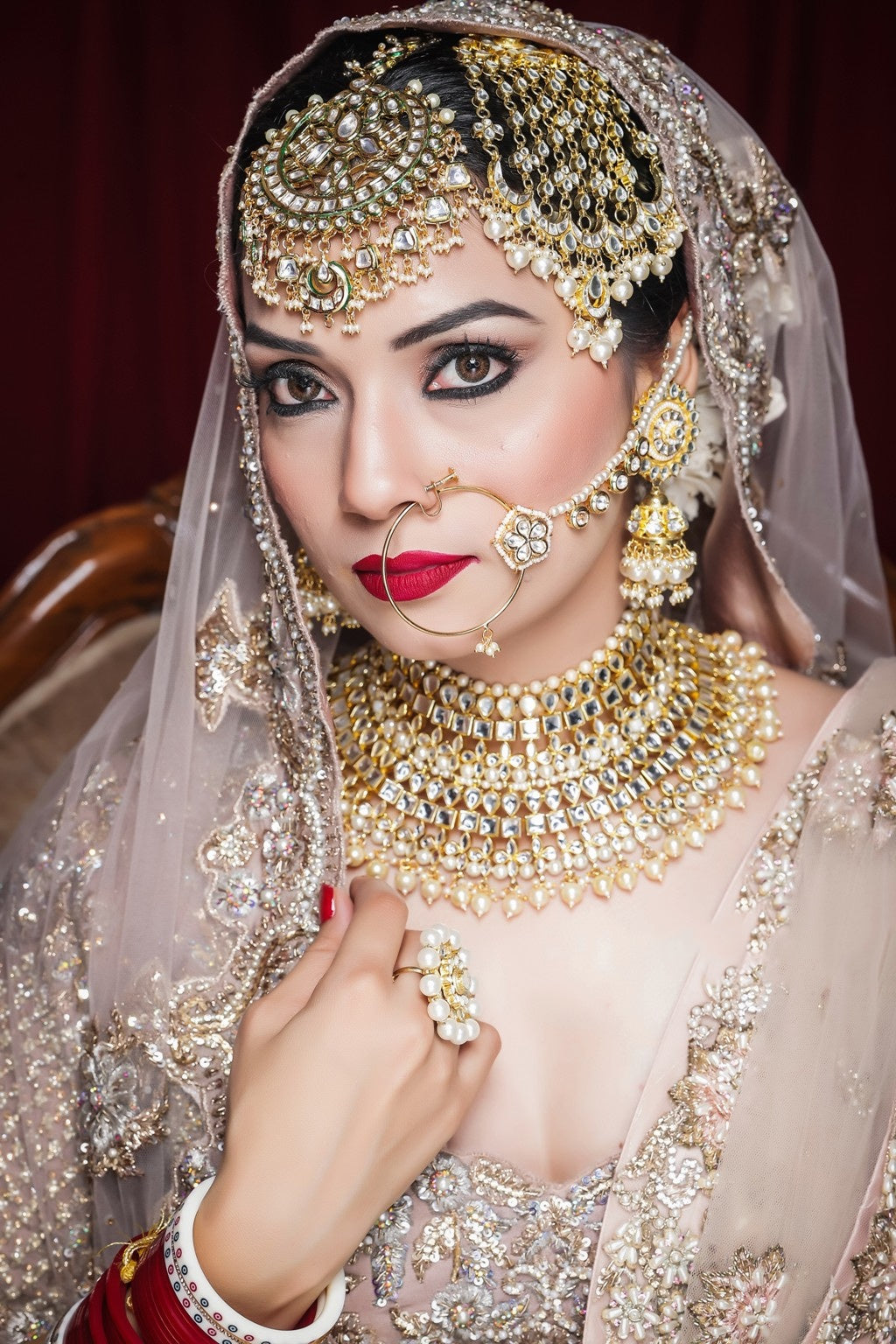 Lavender Lehnga Choli With Zircon And Zardozi Embroidery
