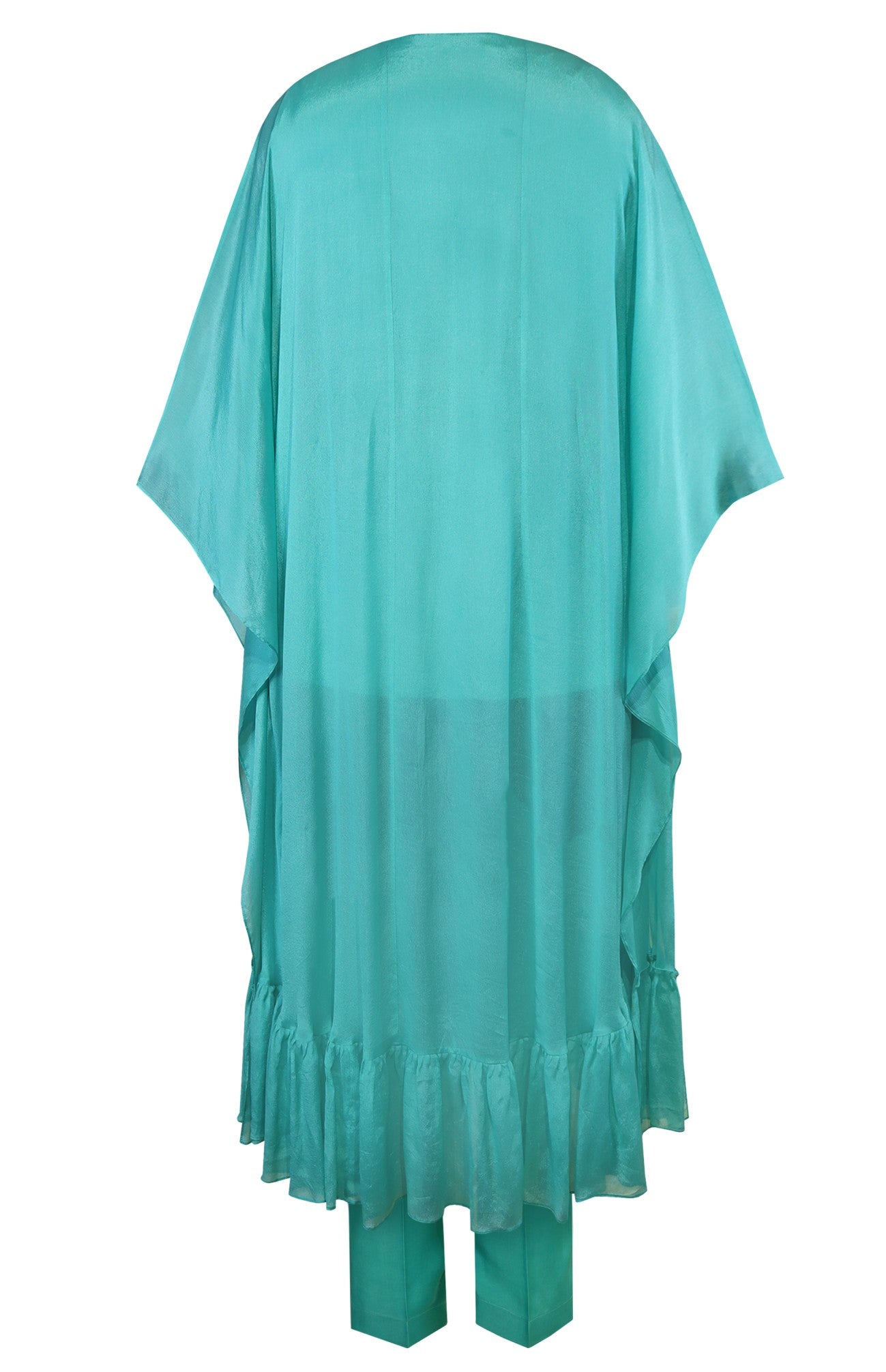 Aquatic Chiffon Kaftan Set