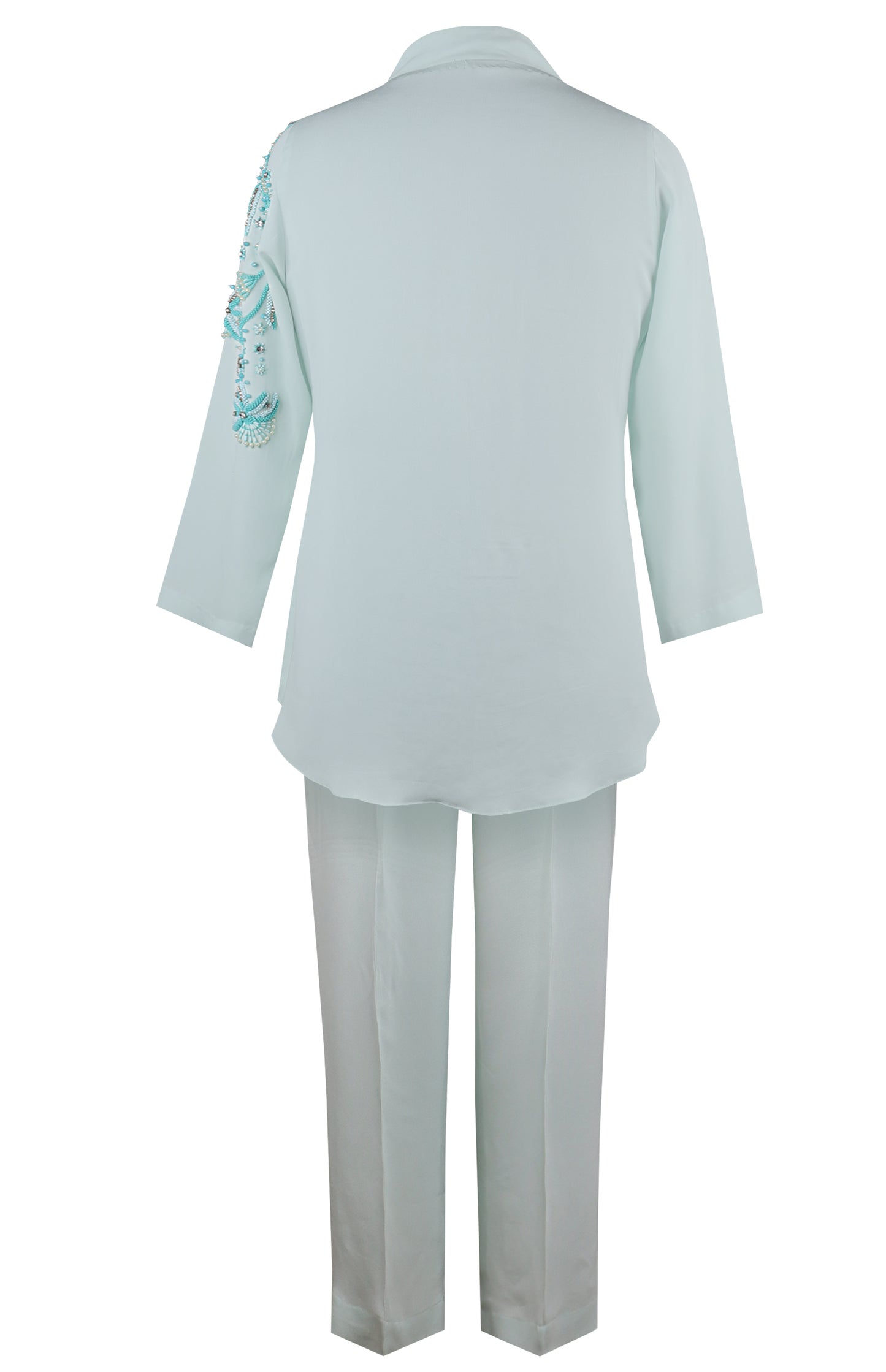 Beaded Palm Co-ord Set - MINT