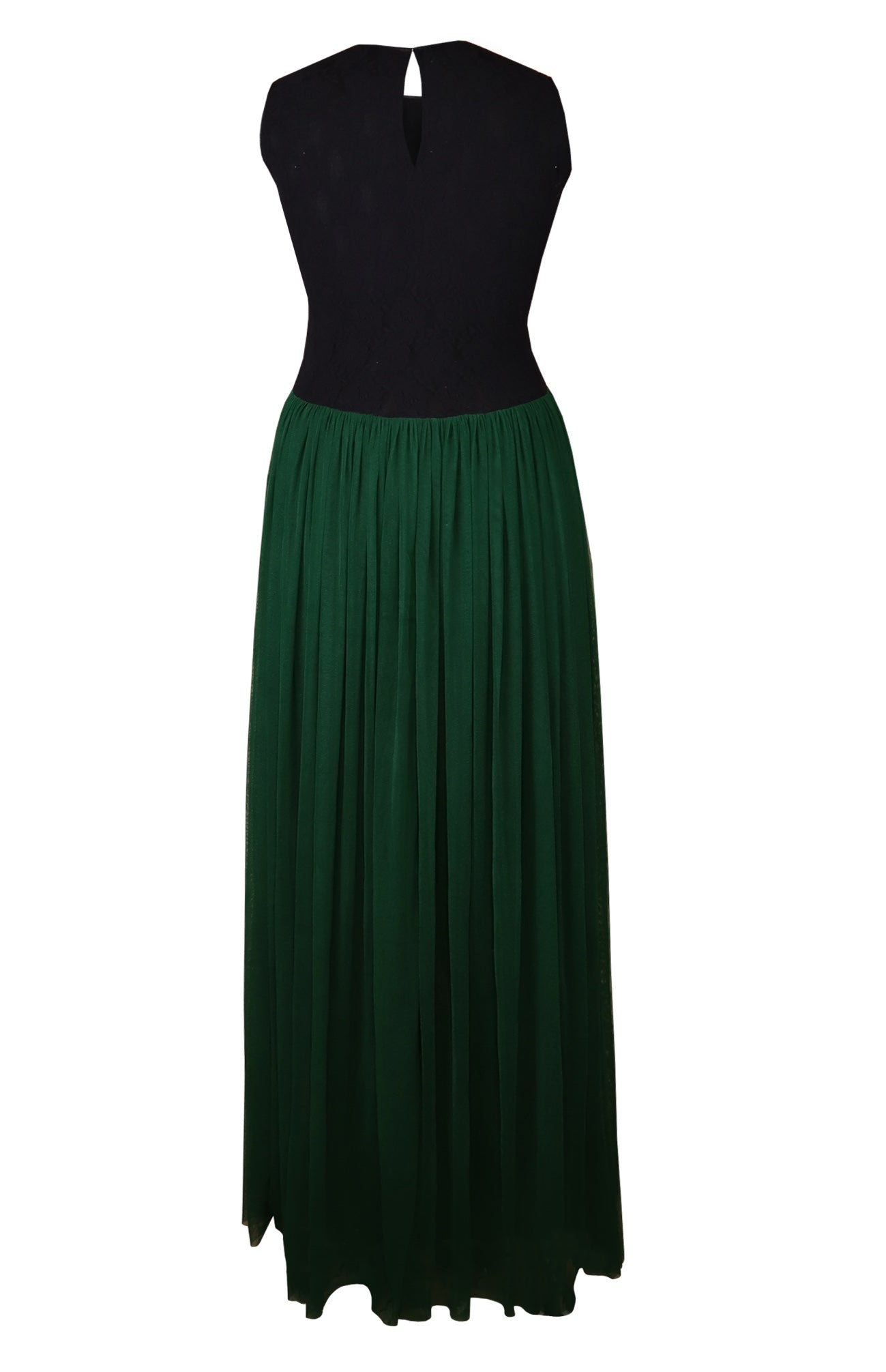 Black Green Lycra Maxi