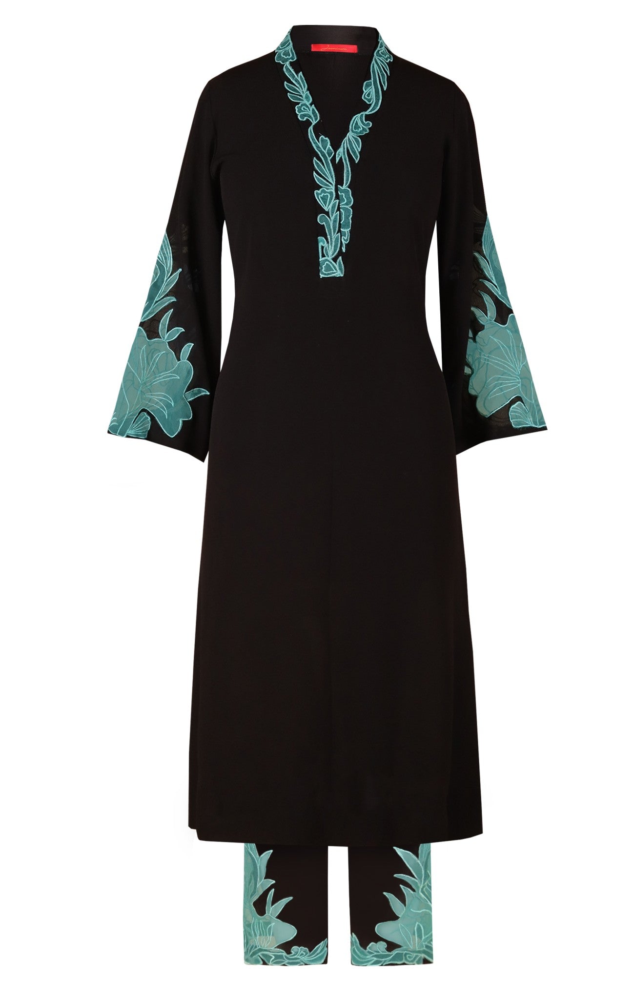 Appliqué Embroidery Kurta Set