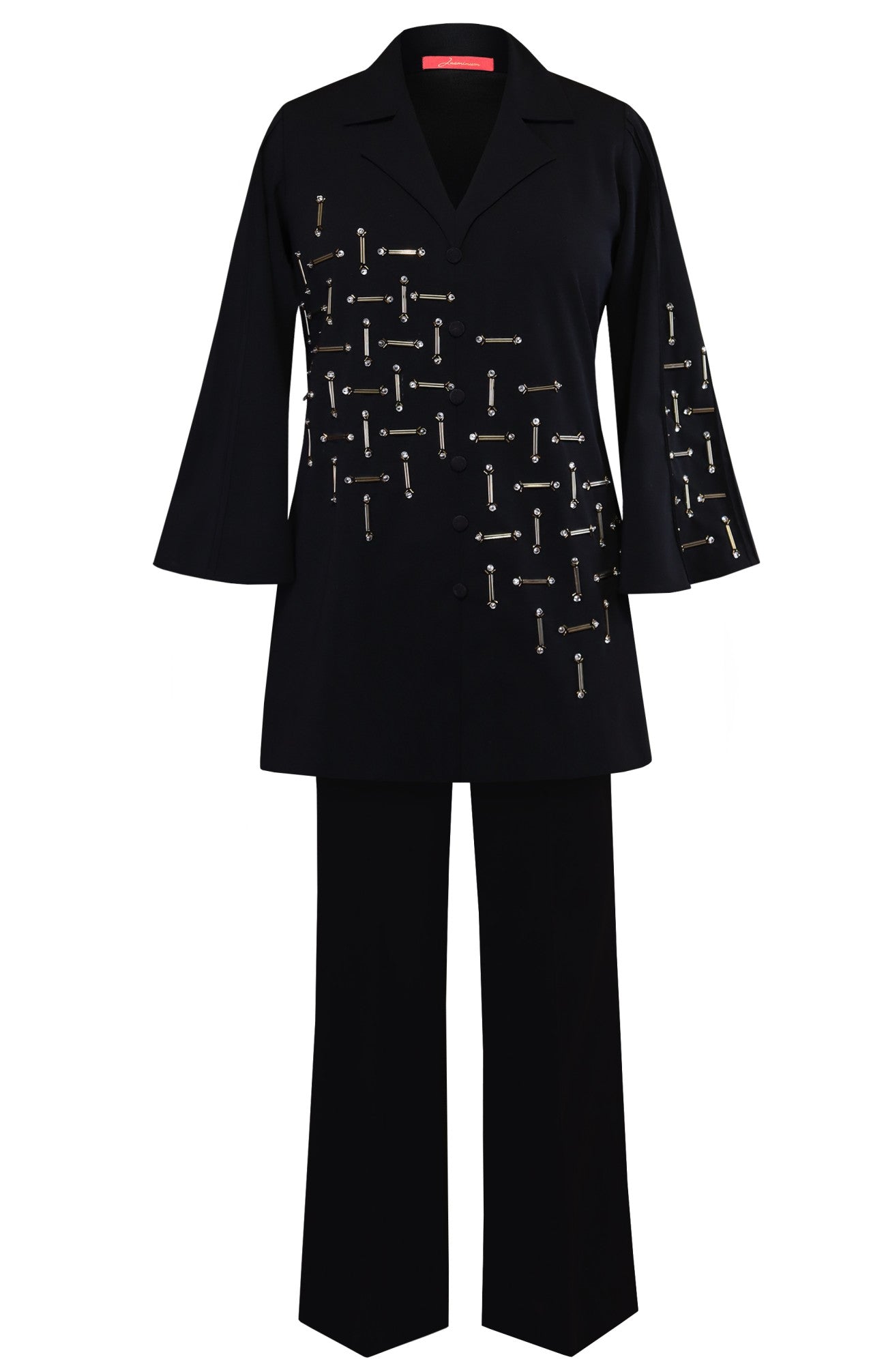 Winter Co-ord Set With Nalki Embroidery