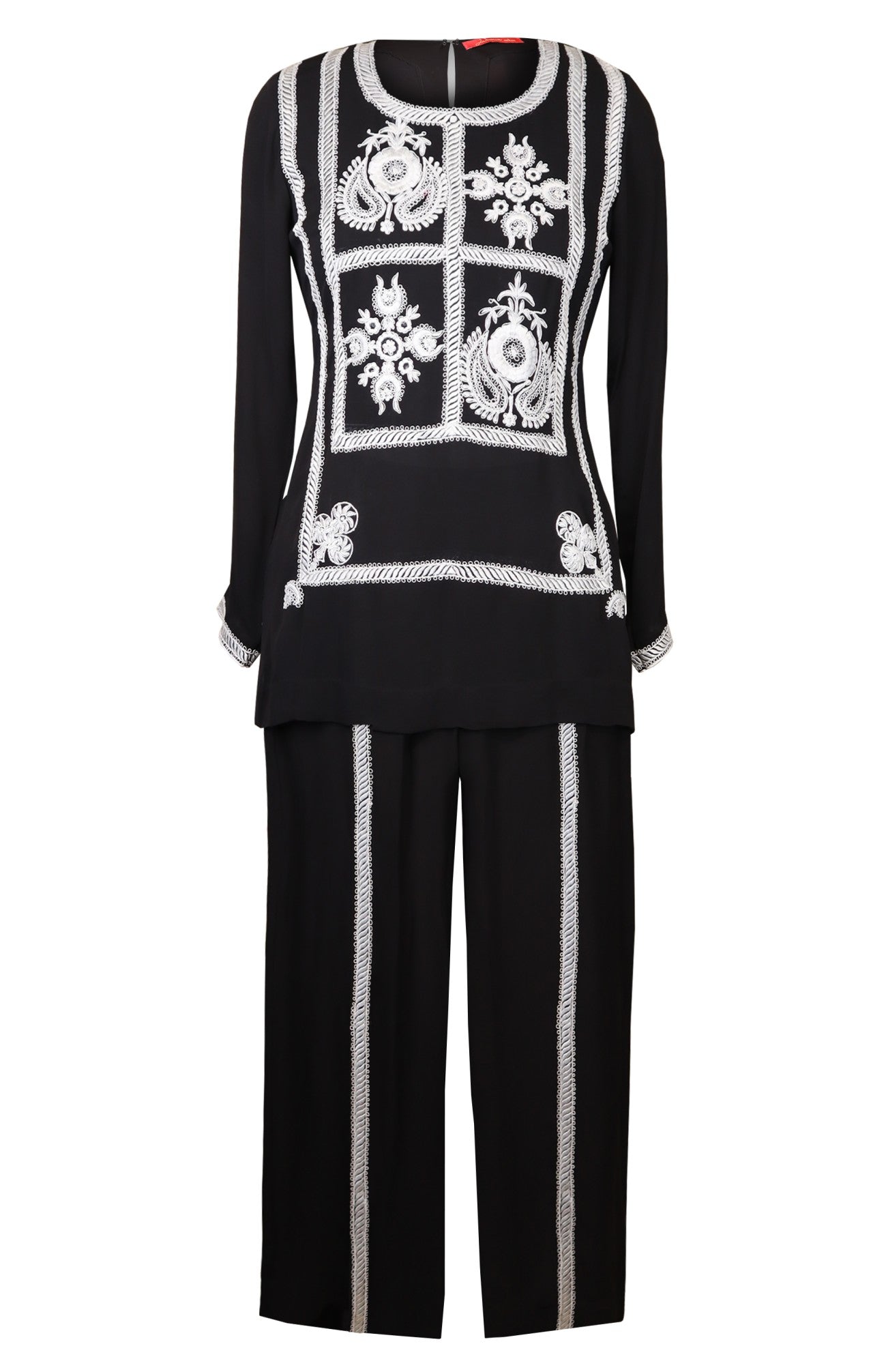 Co-ord Set With White Embroidery