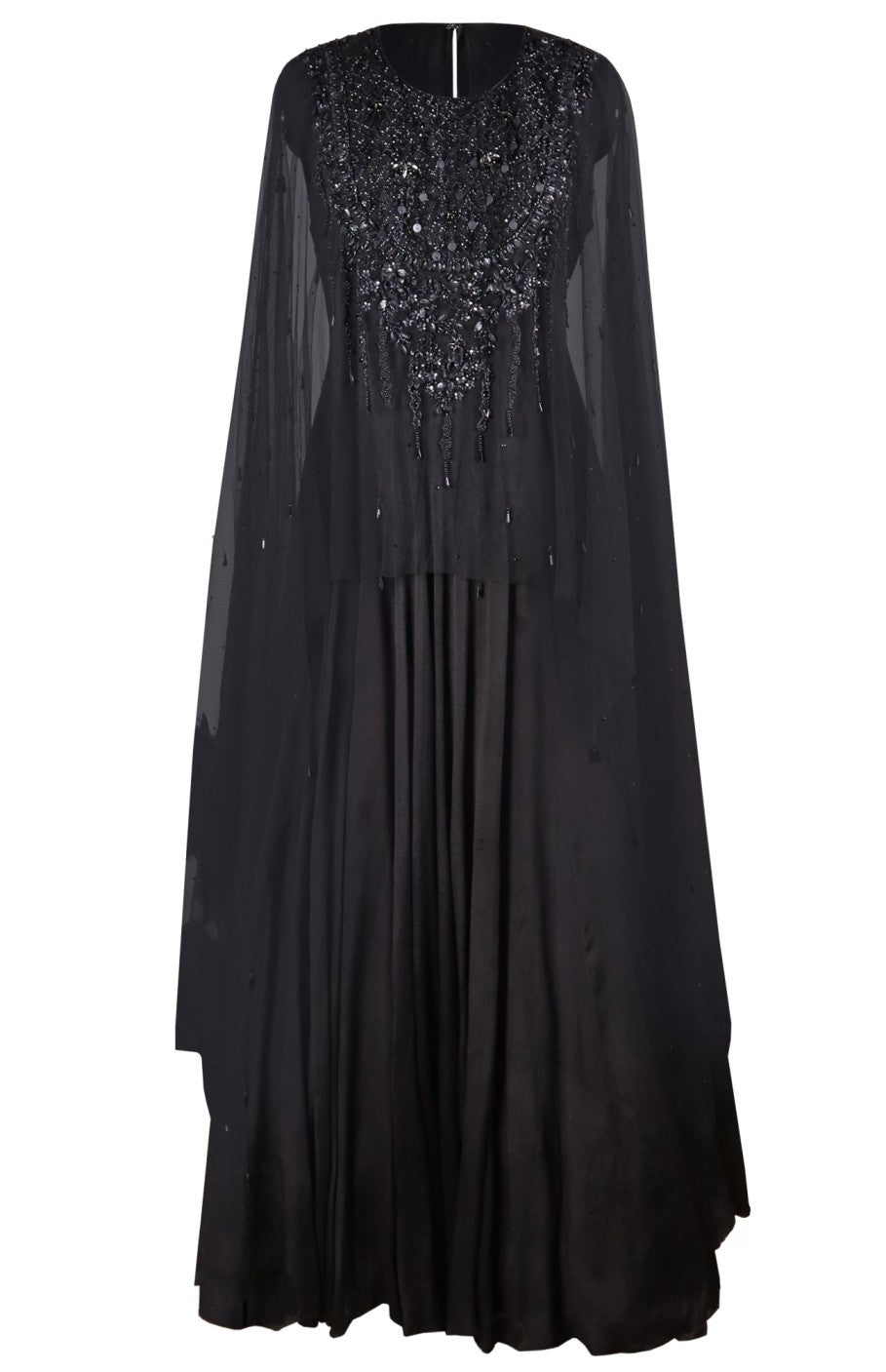 Black Gown With Cape
