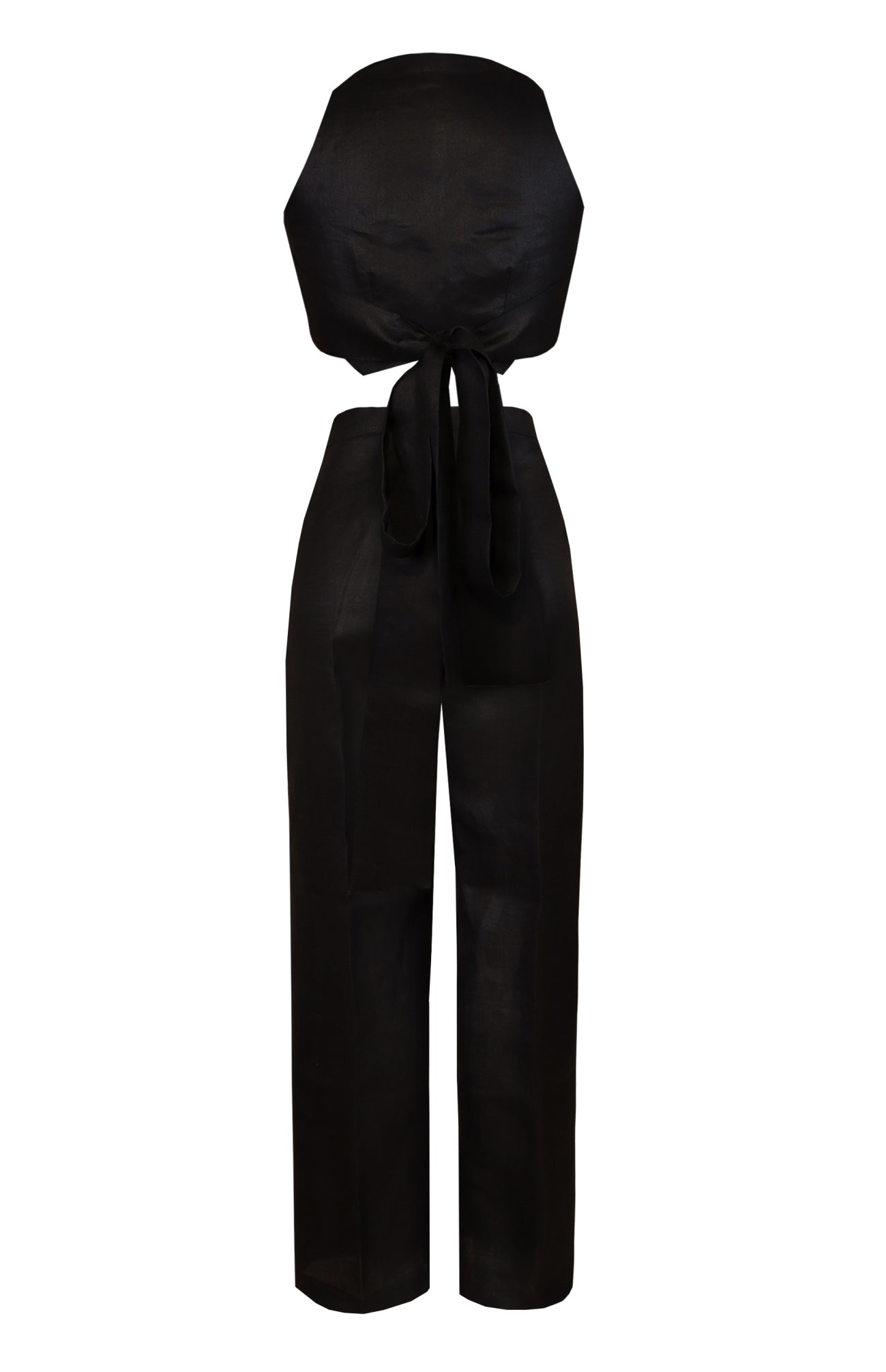 Black Halter Top Co-ord Set