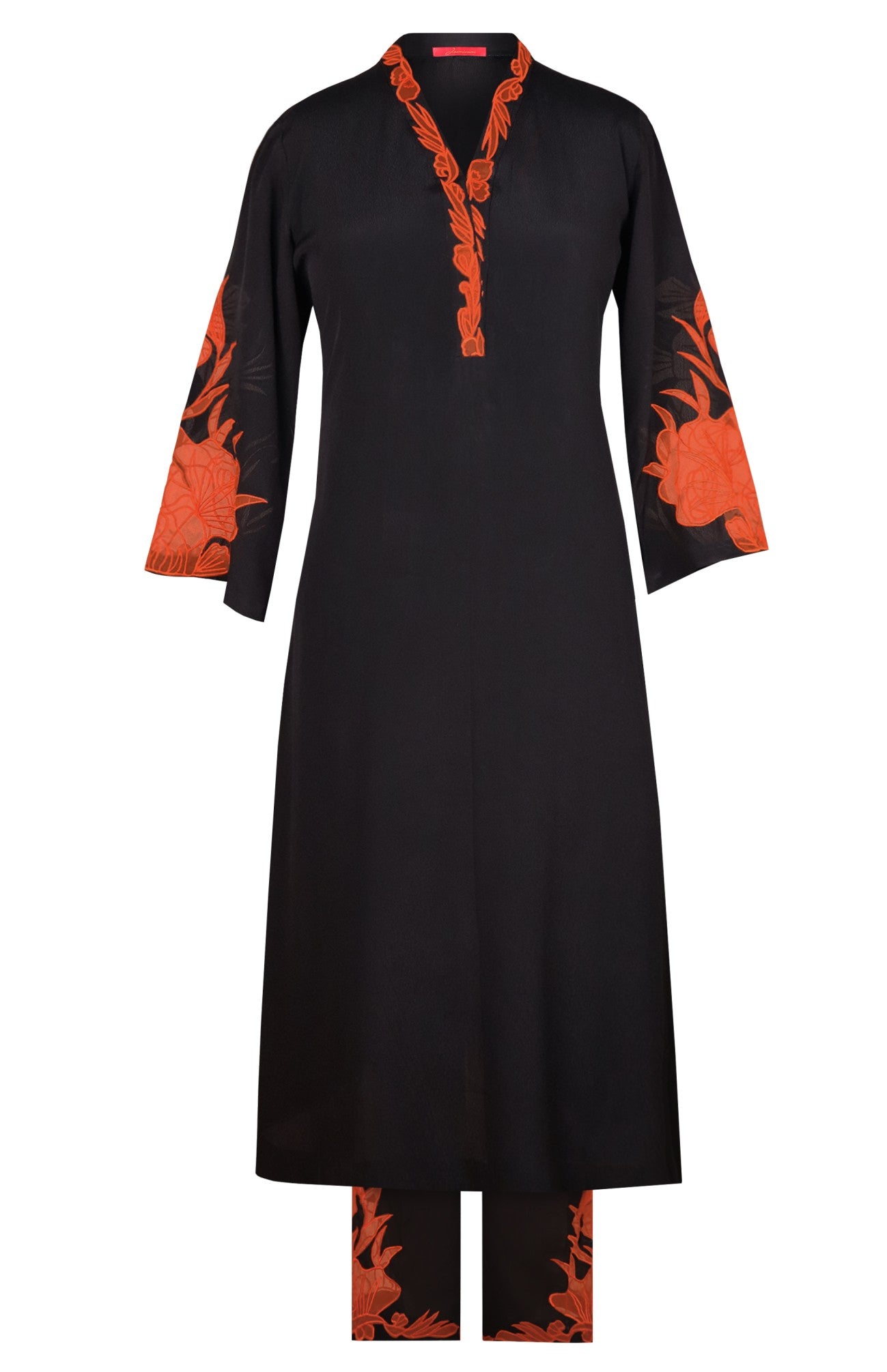 Appliqué Embroidery Kurta Set