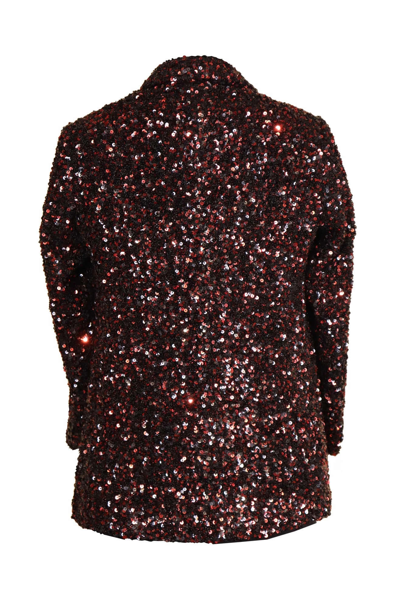 Black Red Sequins Jacket