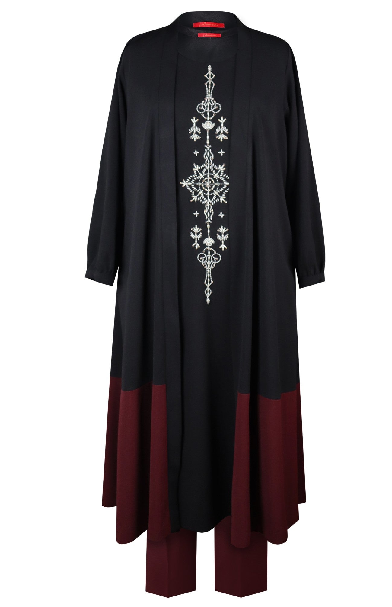 Turkish Motif Long Cape Kurta Set