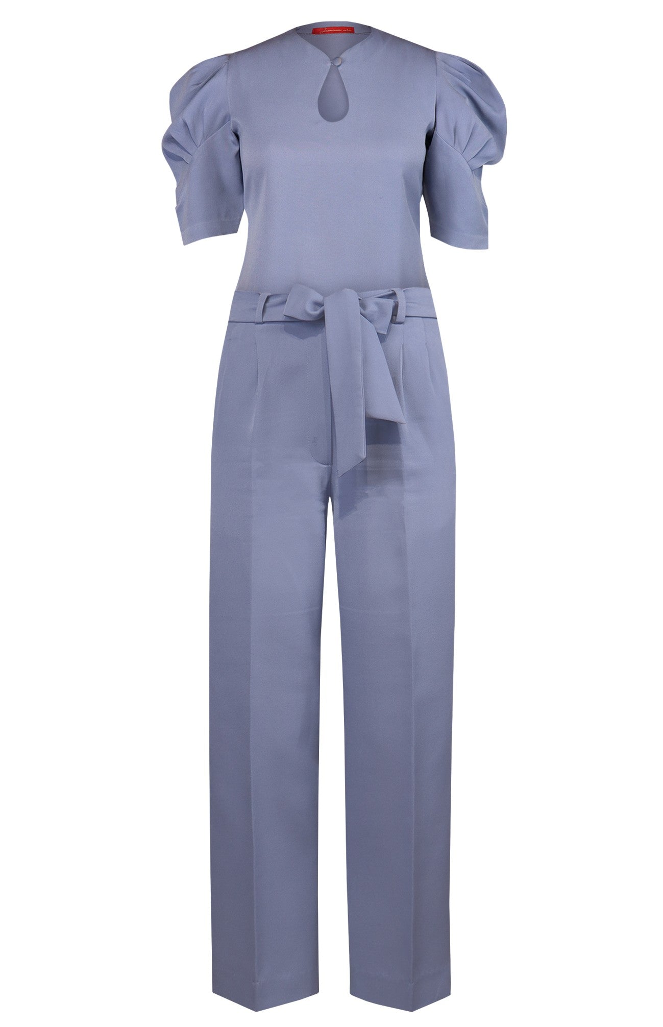 Blue Puff Sleeve Co-ord Set