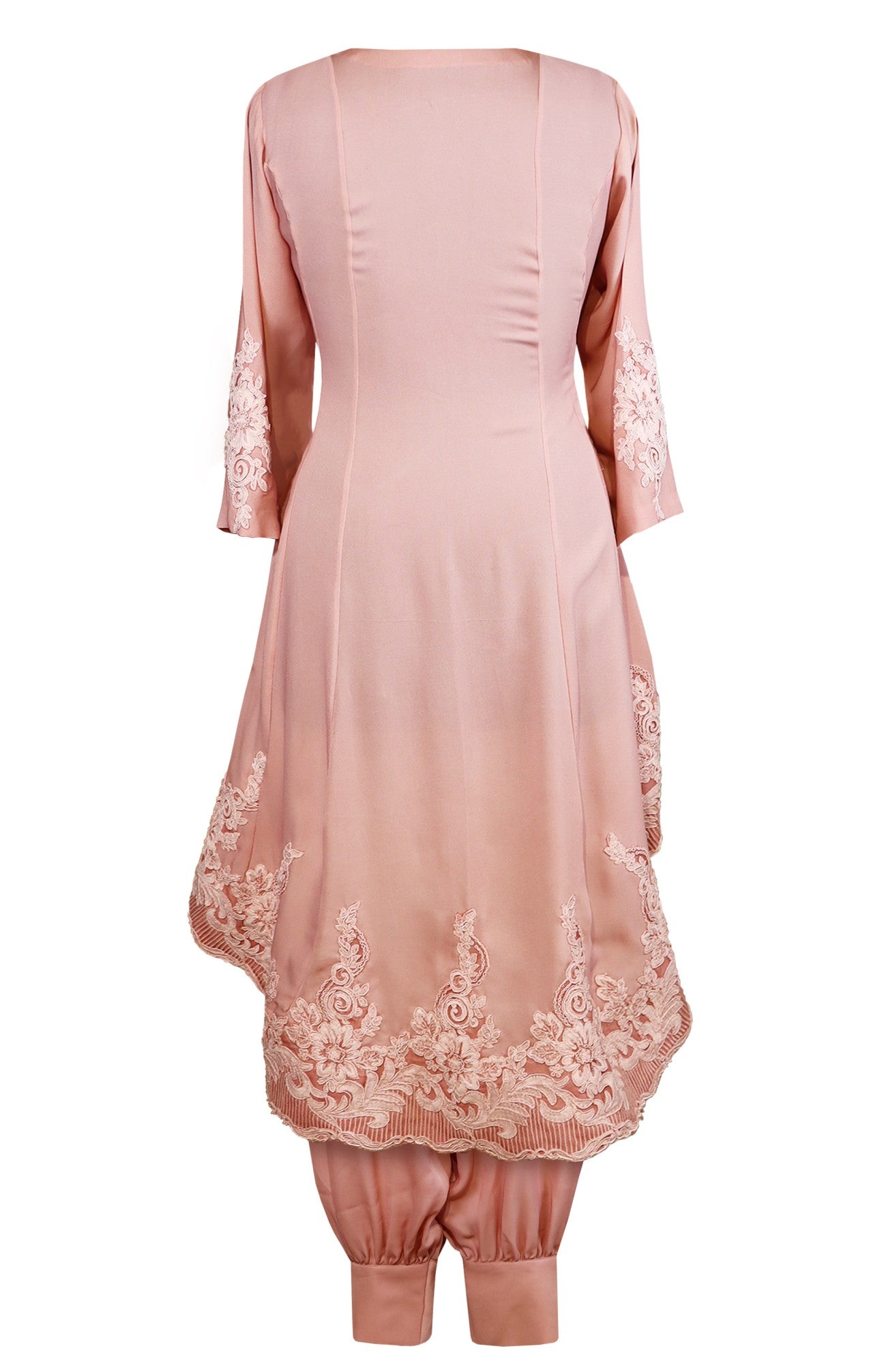 Tone On Tone Embroidery Short Anarkali
