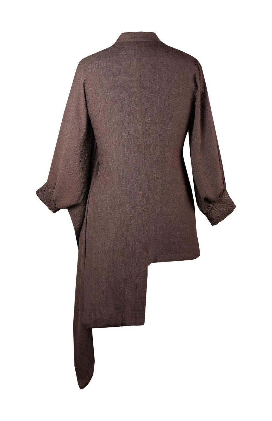 Asymmetric Kaftan Top - BROWN
