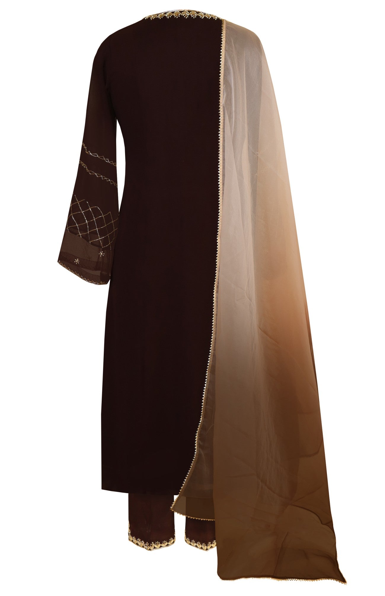 Georgette Suit With Gota Patti Embroidery