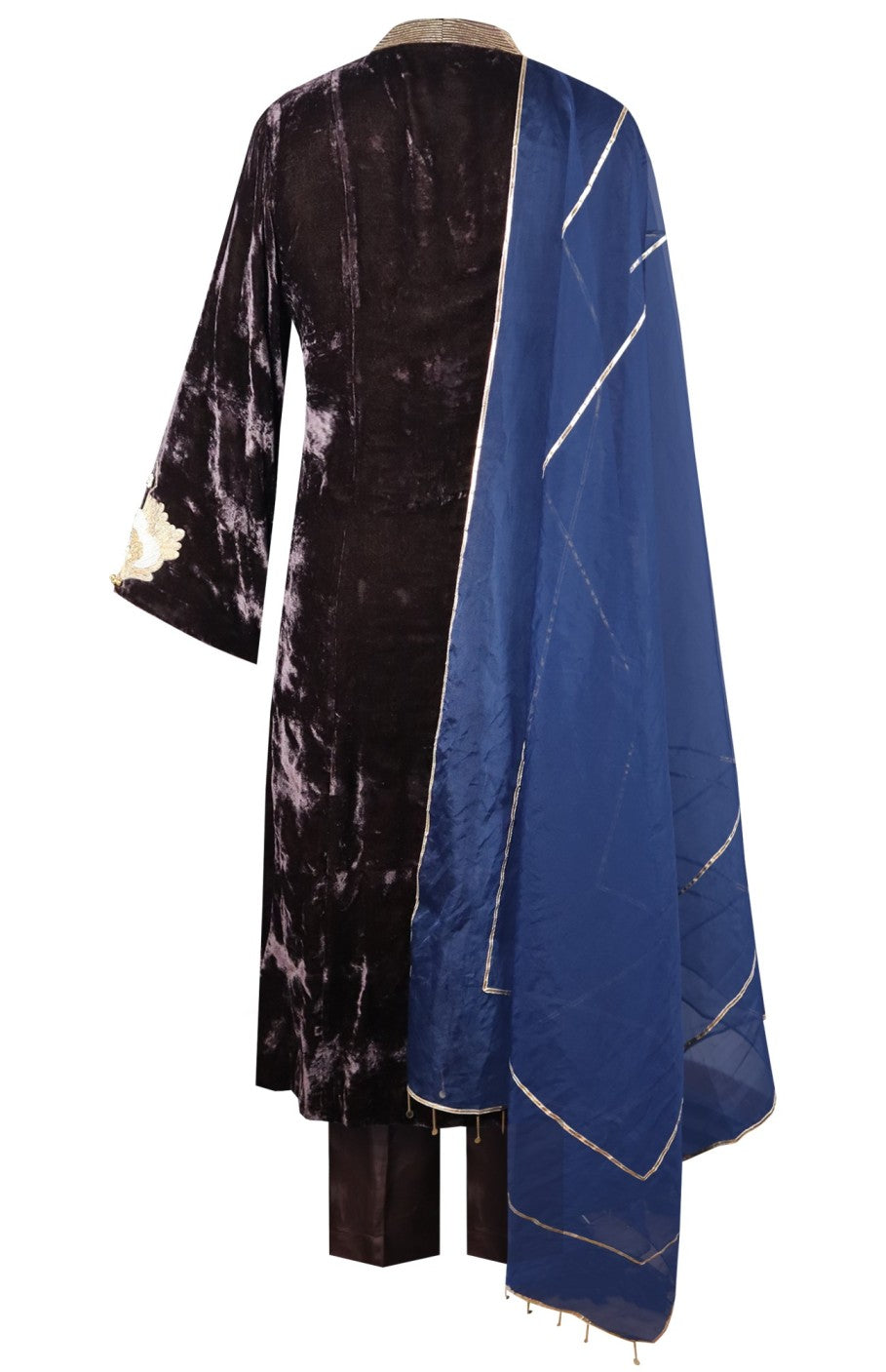 Velvet Suit With Aari Embroidery
