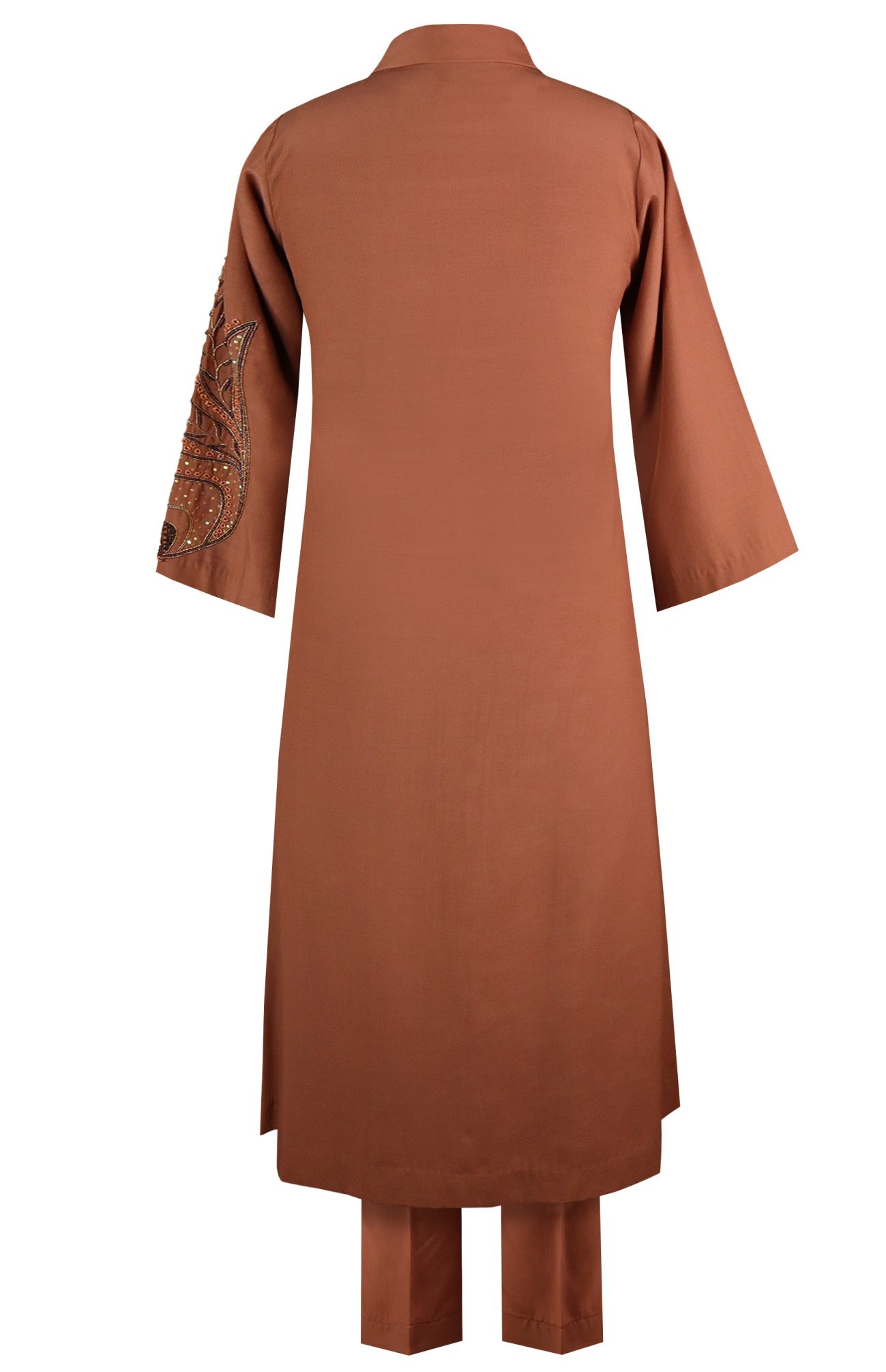 Buttercup Angrakha Kurta Set - MOCHA