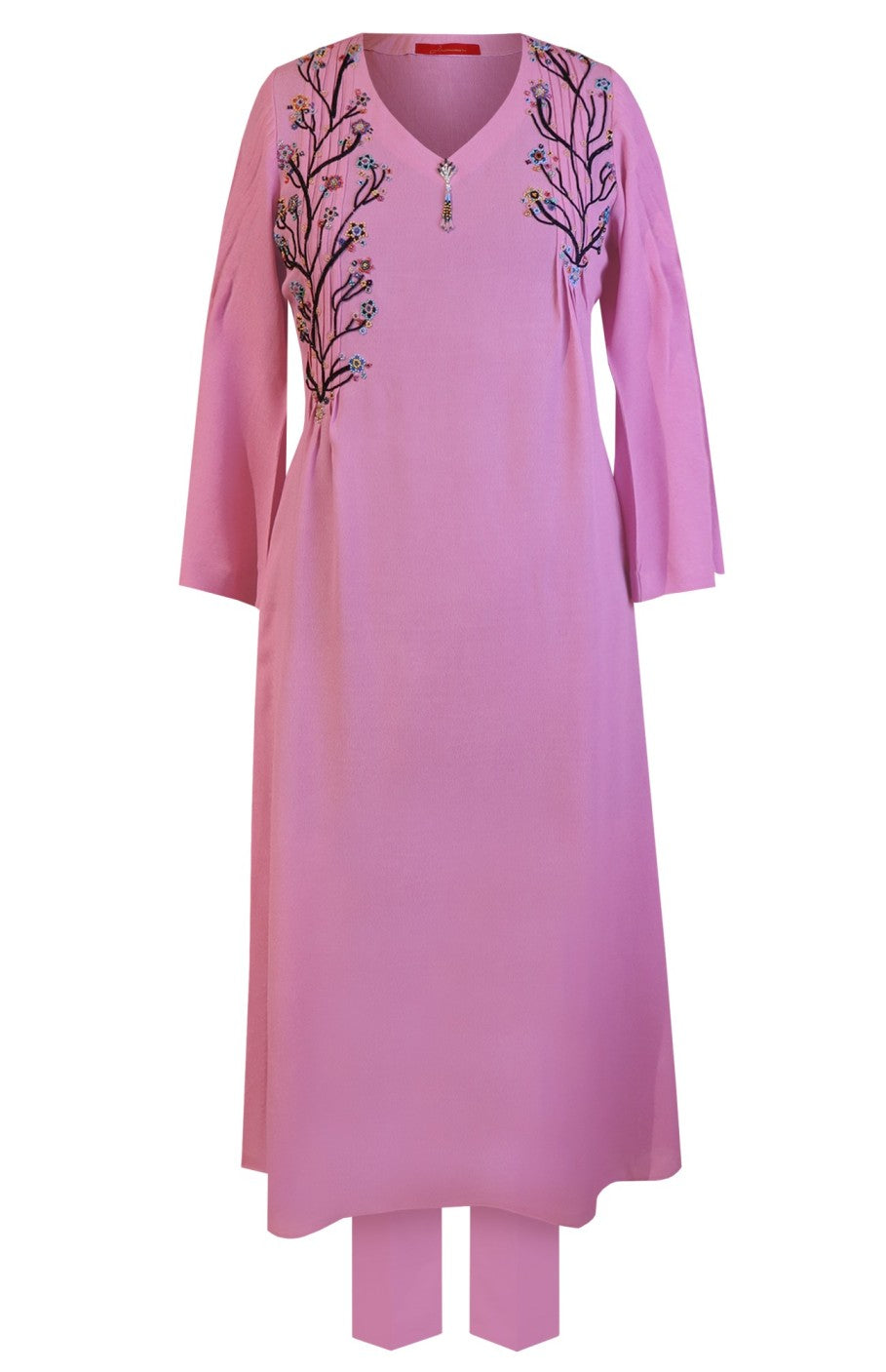 A-Line Crepe Kurta Set