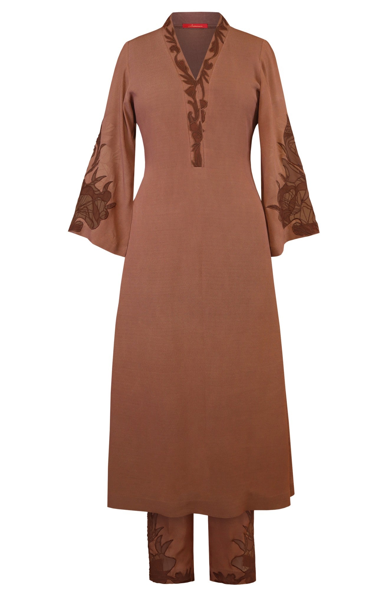 Appliqué Embroidery Kurta Set