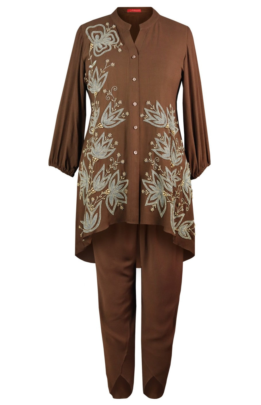 Asymmetric Georgette Co-ord Set
