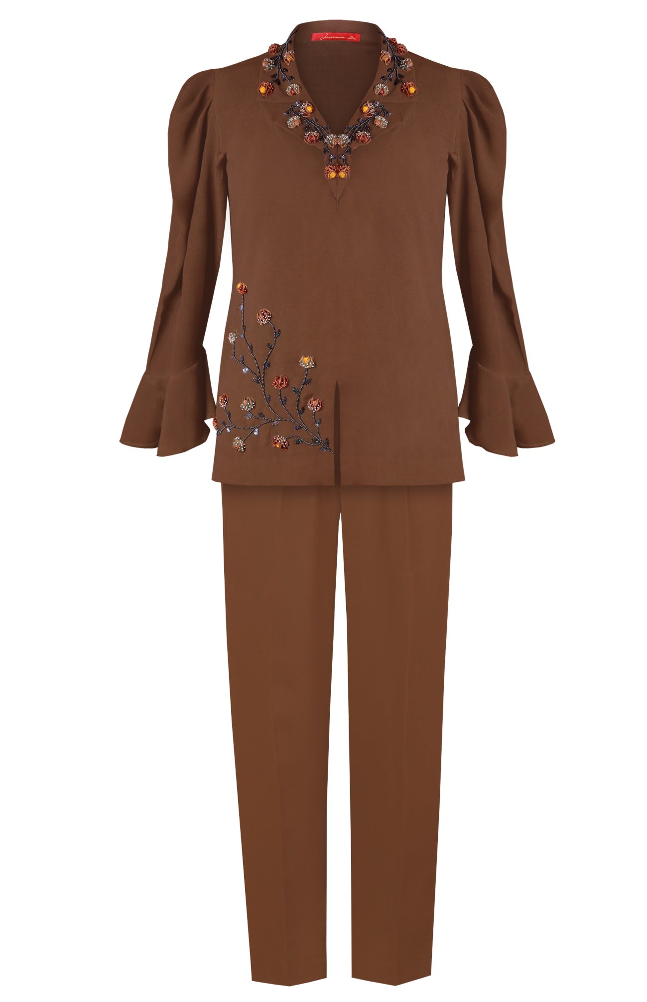 3D Floral Embroidered Co-ord Set