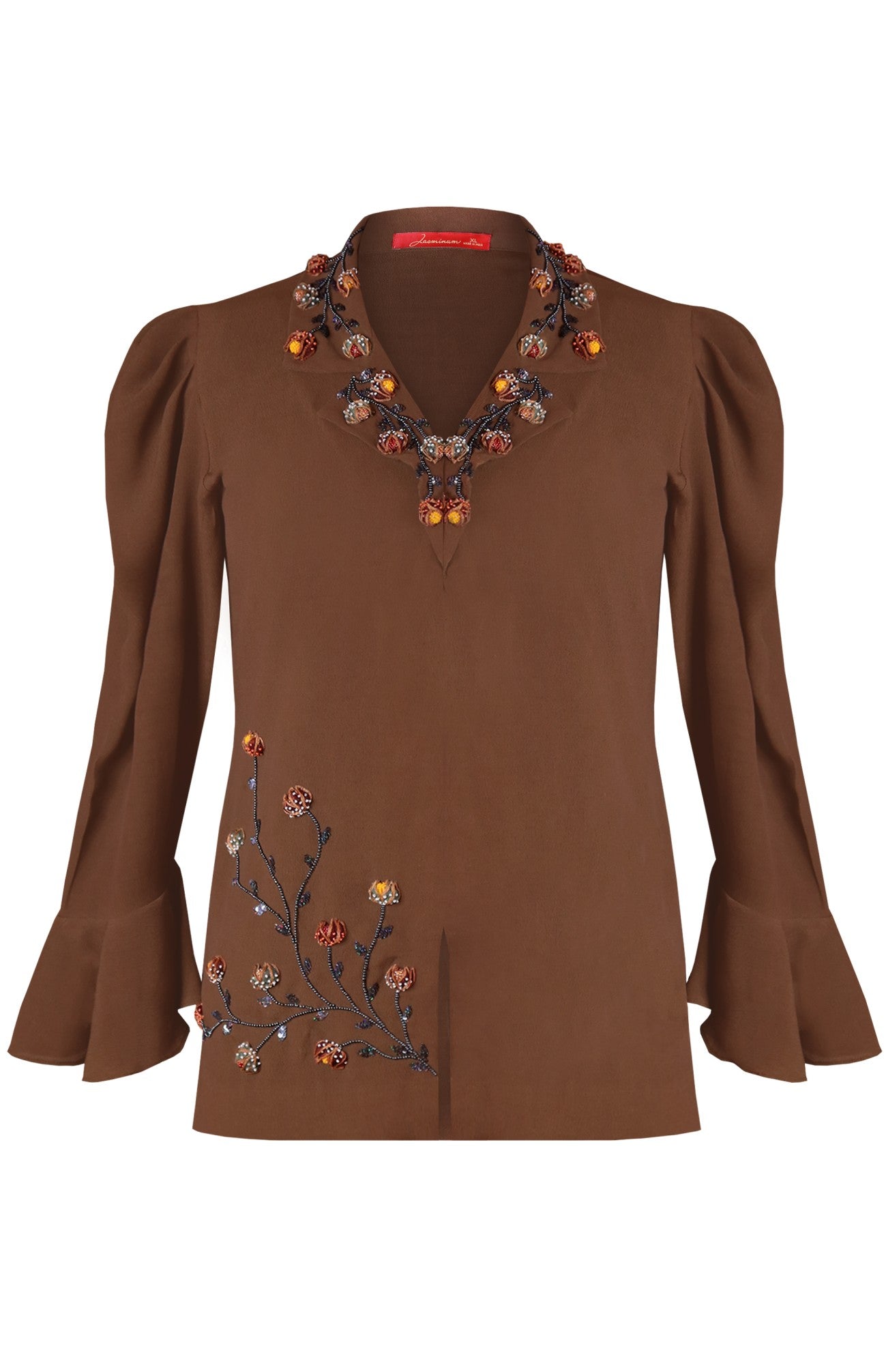 3D Floral Embroidered Top