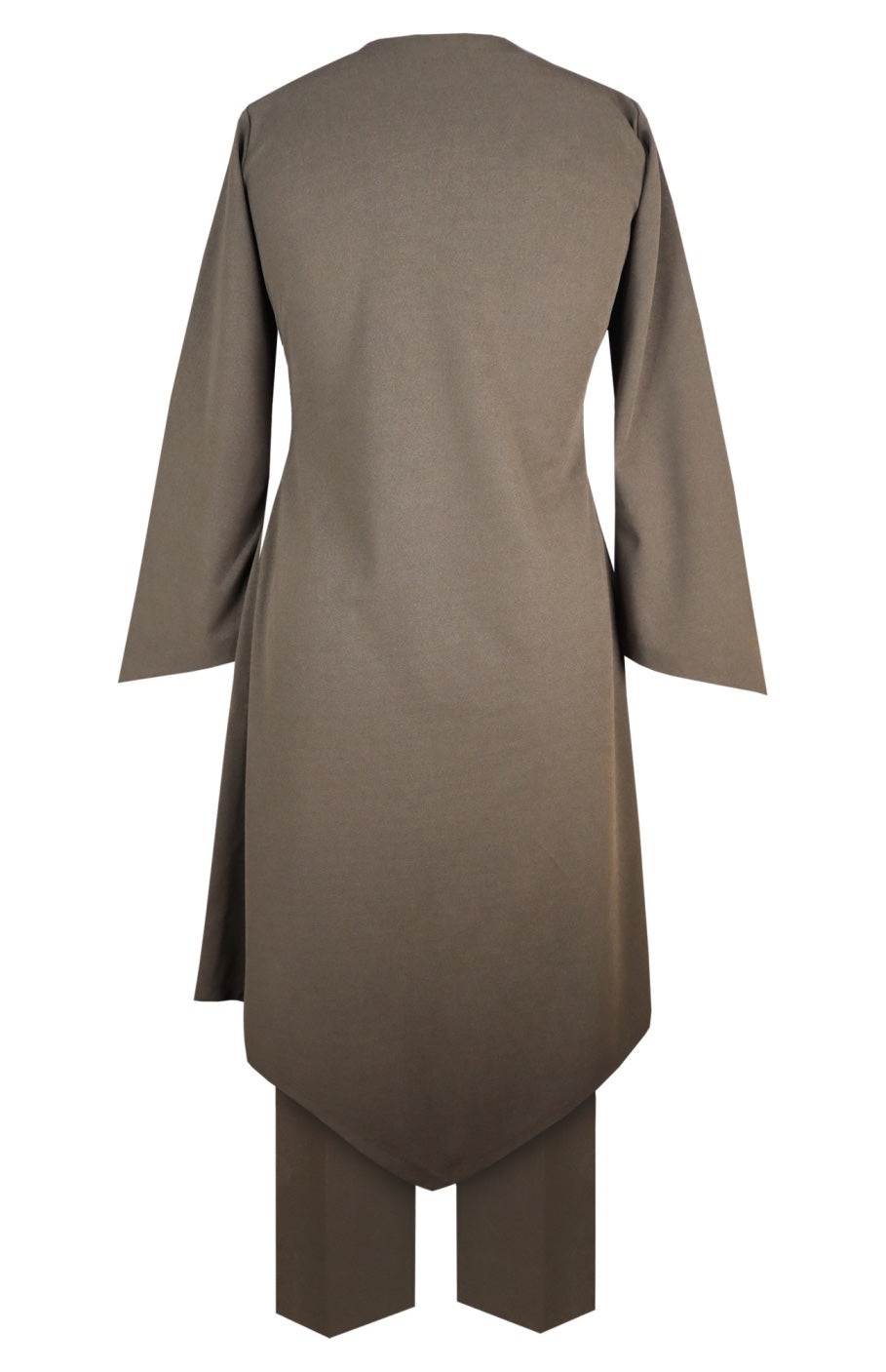 Cosmos Puritan Collar Kurta Set - OLIVE