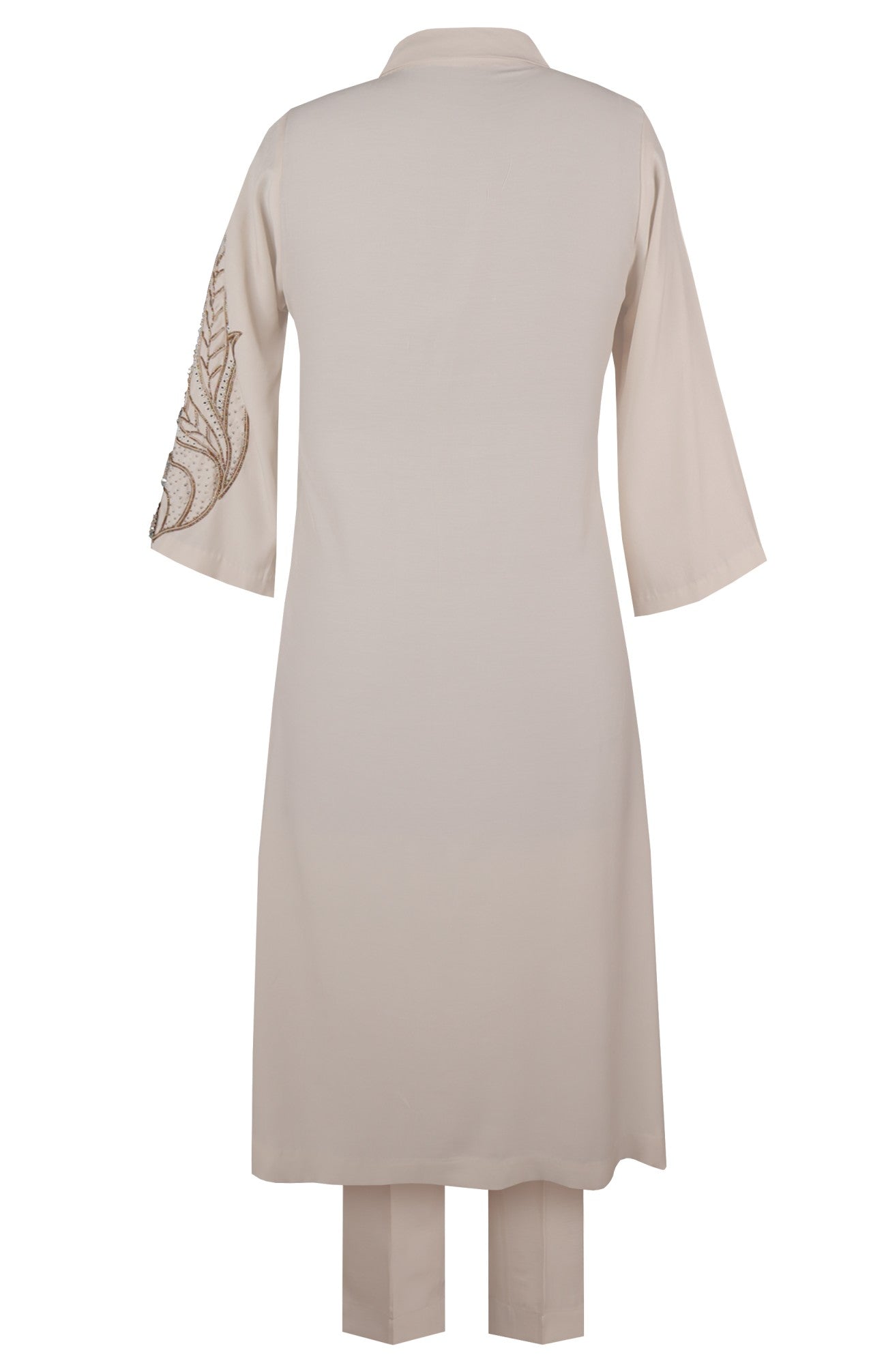 Buttercup Angrakha Kurta Set - CREME