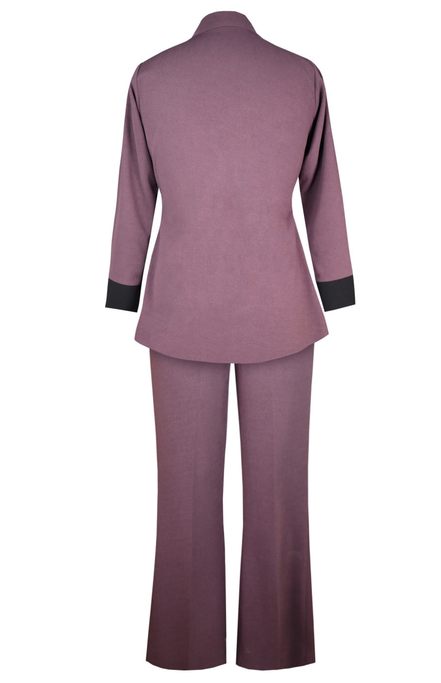 Daisy Co-ord Set With Shawl Collar - FIG