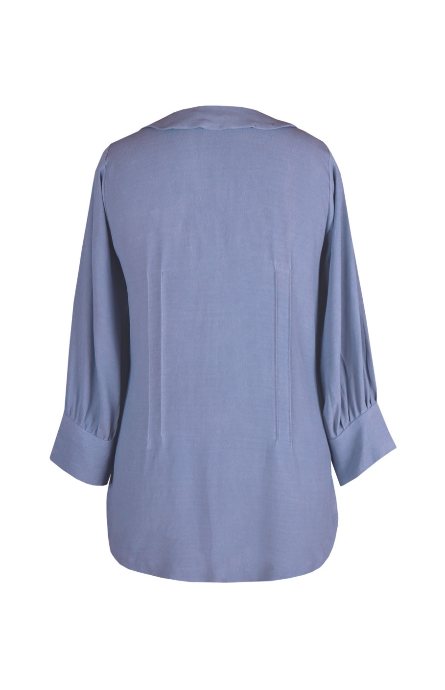 Crepe Top With Embroidered Collar