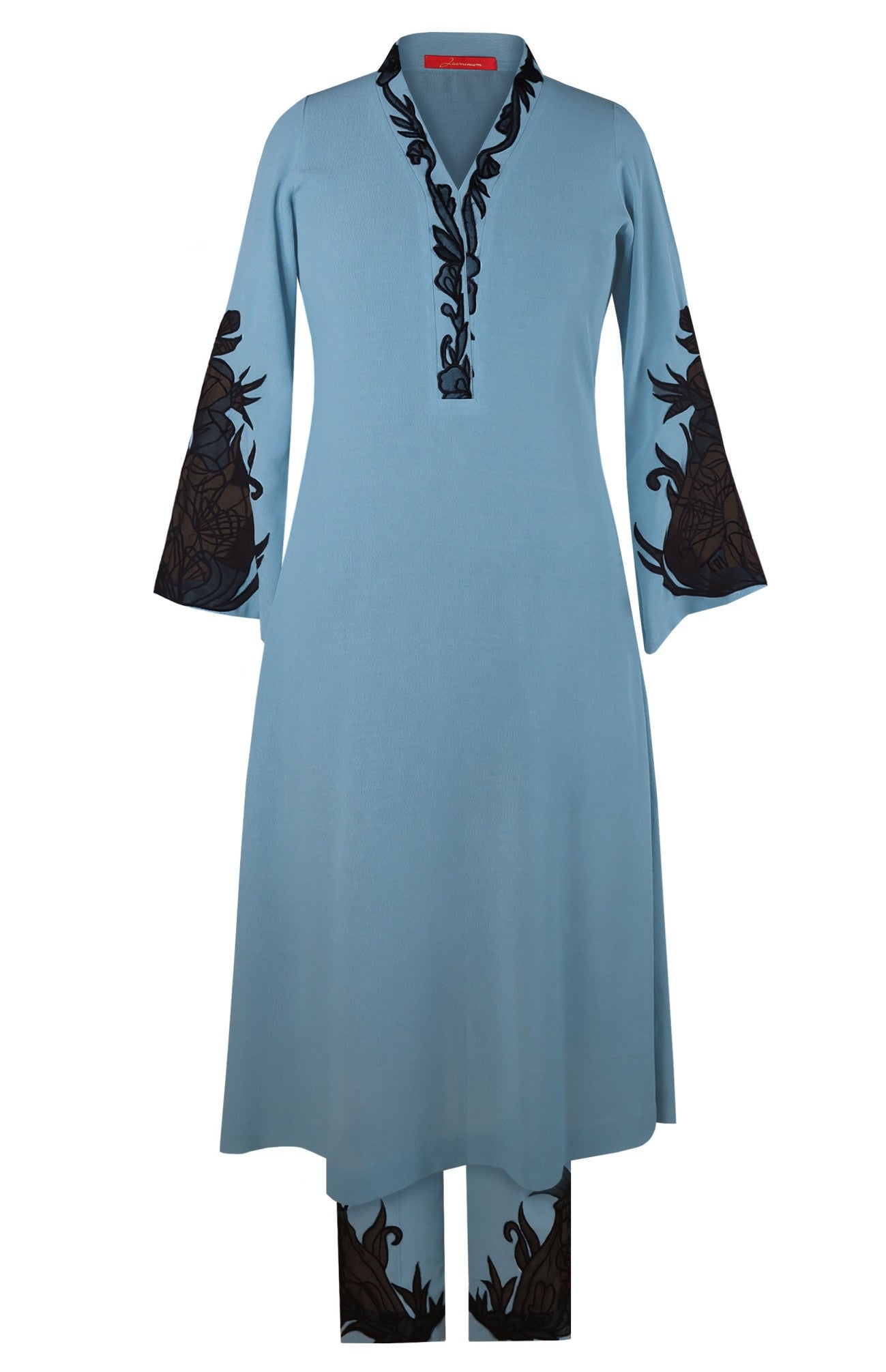 Appliqué Embroidery Kurta Set