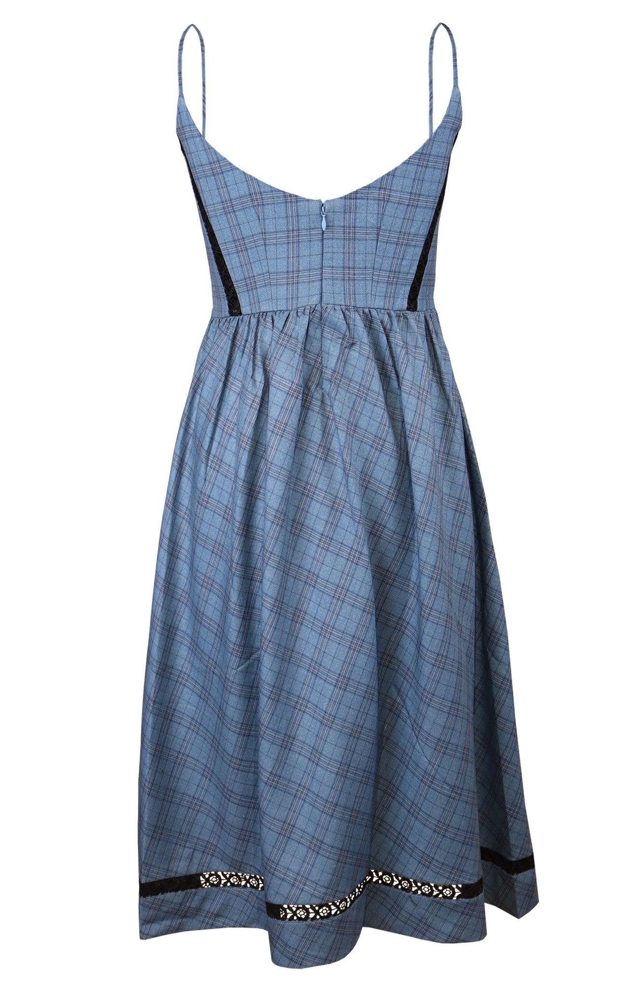 Dusty Blue Plaid Tunic