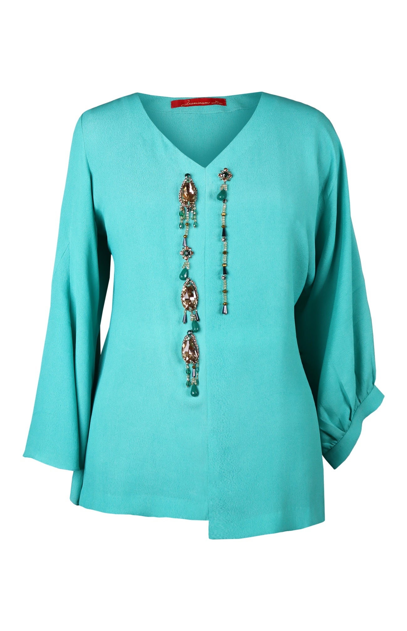 Aqua Crepe Top