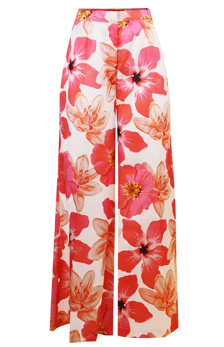 Floral Print Flared Pants