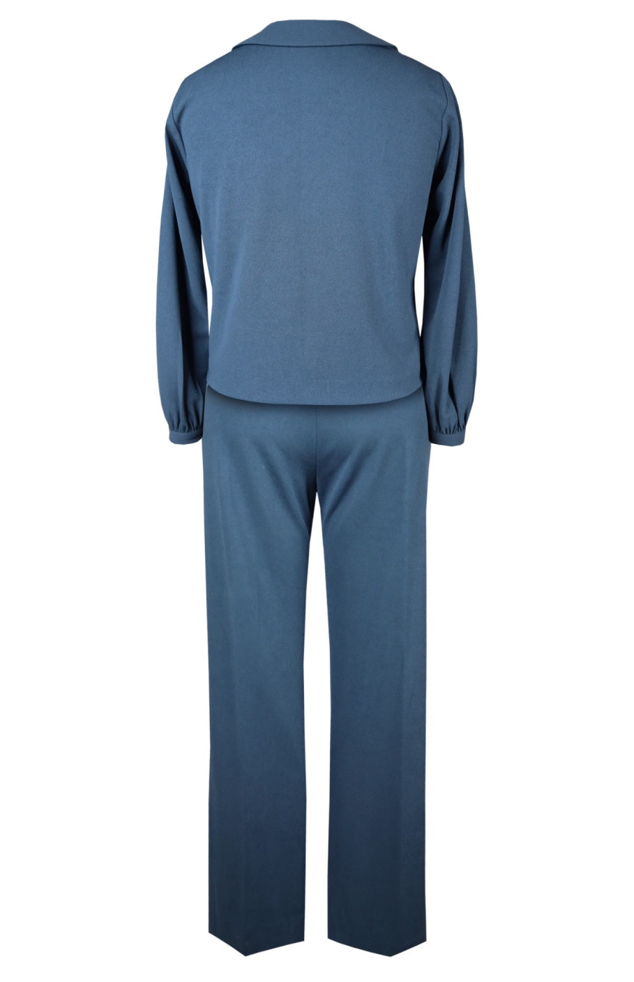 Glasswing Co-ord Set With Embroidered Pants - INDIGO