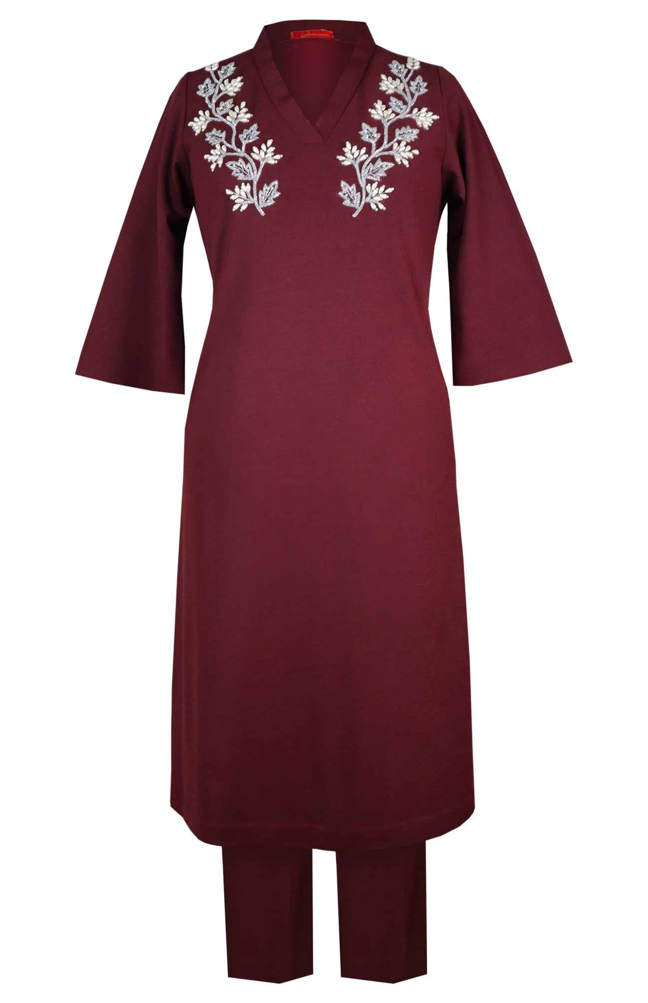 Grape Vine Embroidery Kurta Set