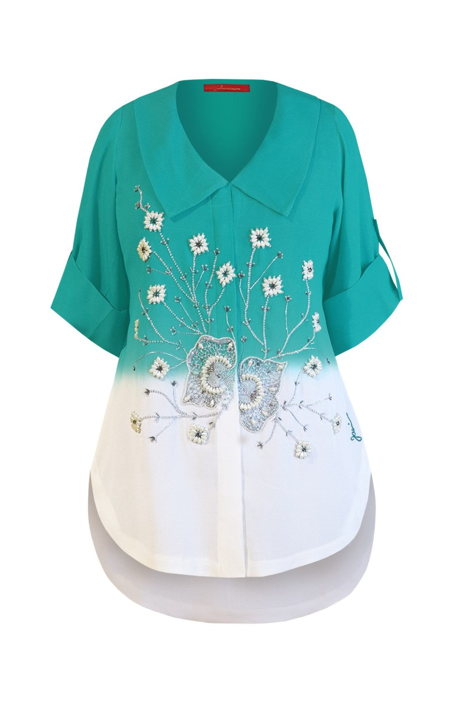 Ombré Crepe Top