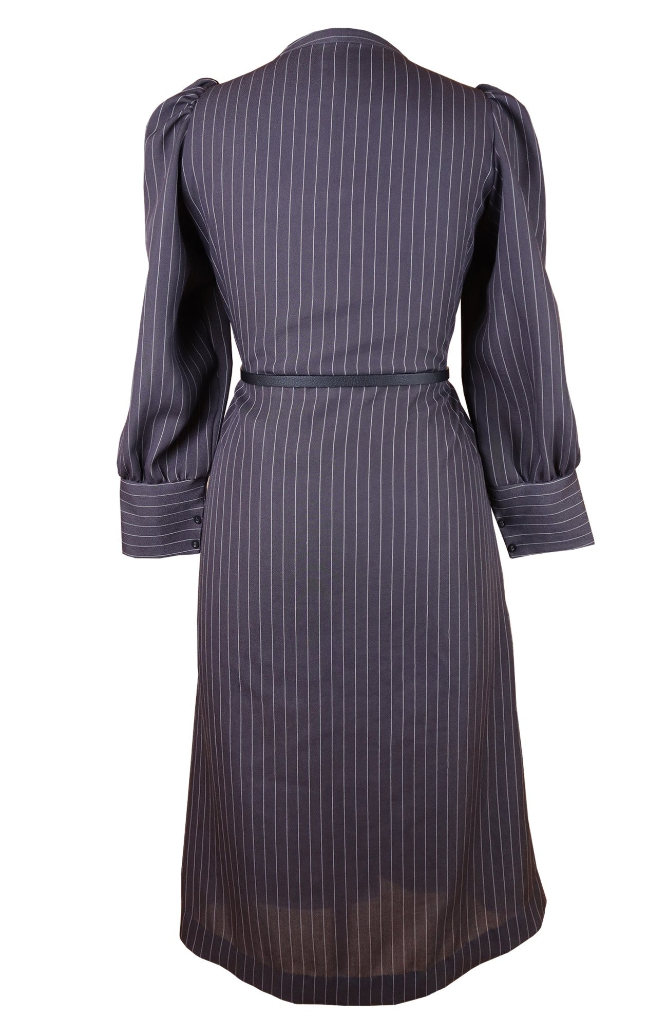 Grey Linen Midi Dress
