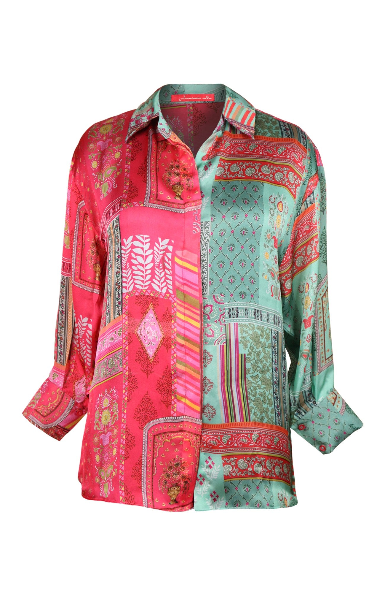 Half ‘N’ Half Printed Oversized Shirt