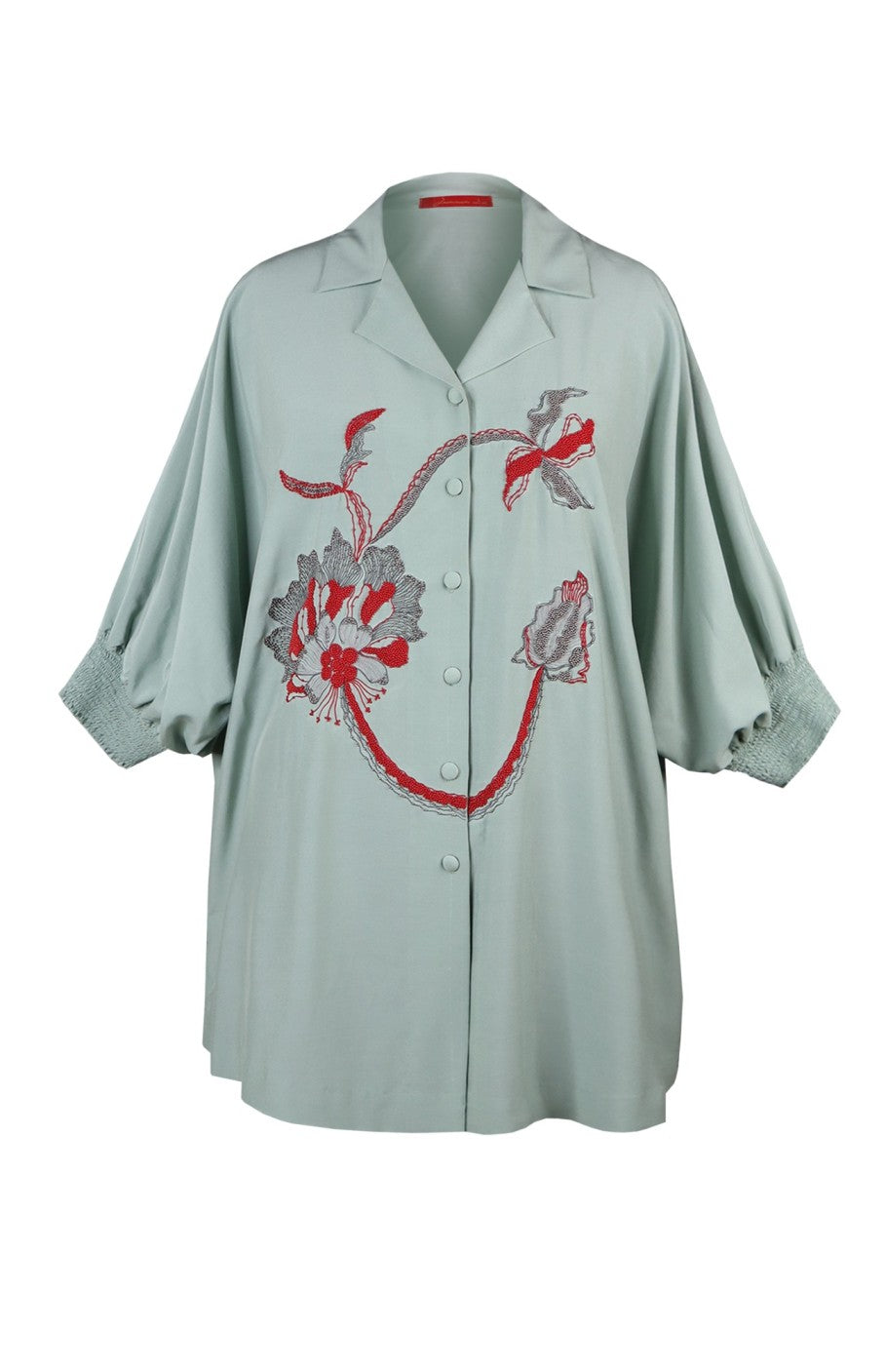 Hibiscus Batwing Top - SAGE GREEN